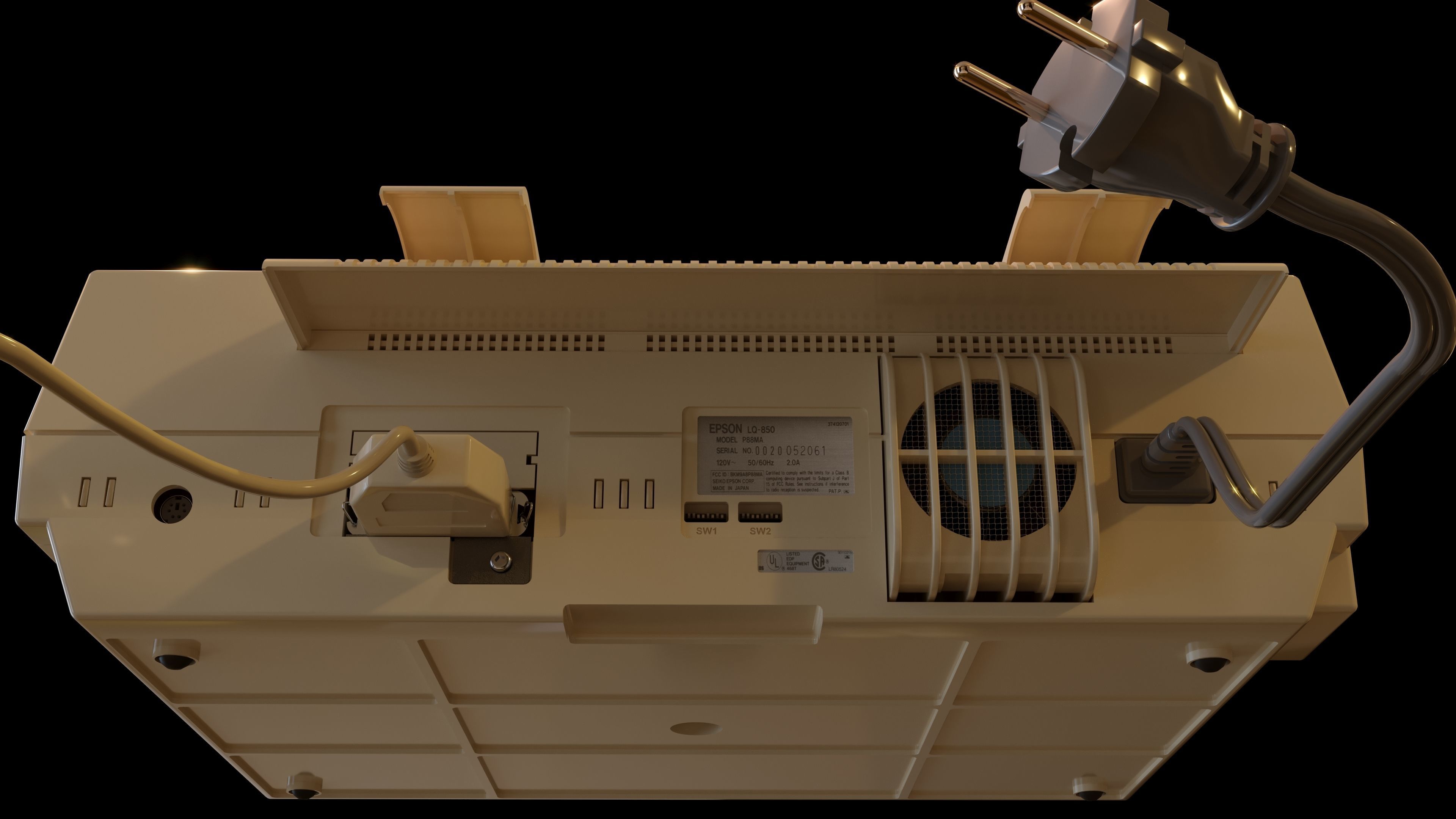 Vintage PC Bundle 7 in 1 3D model_40