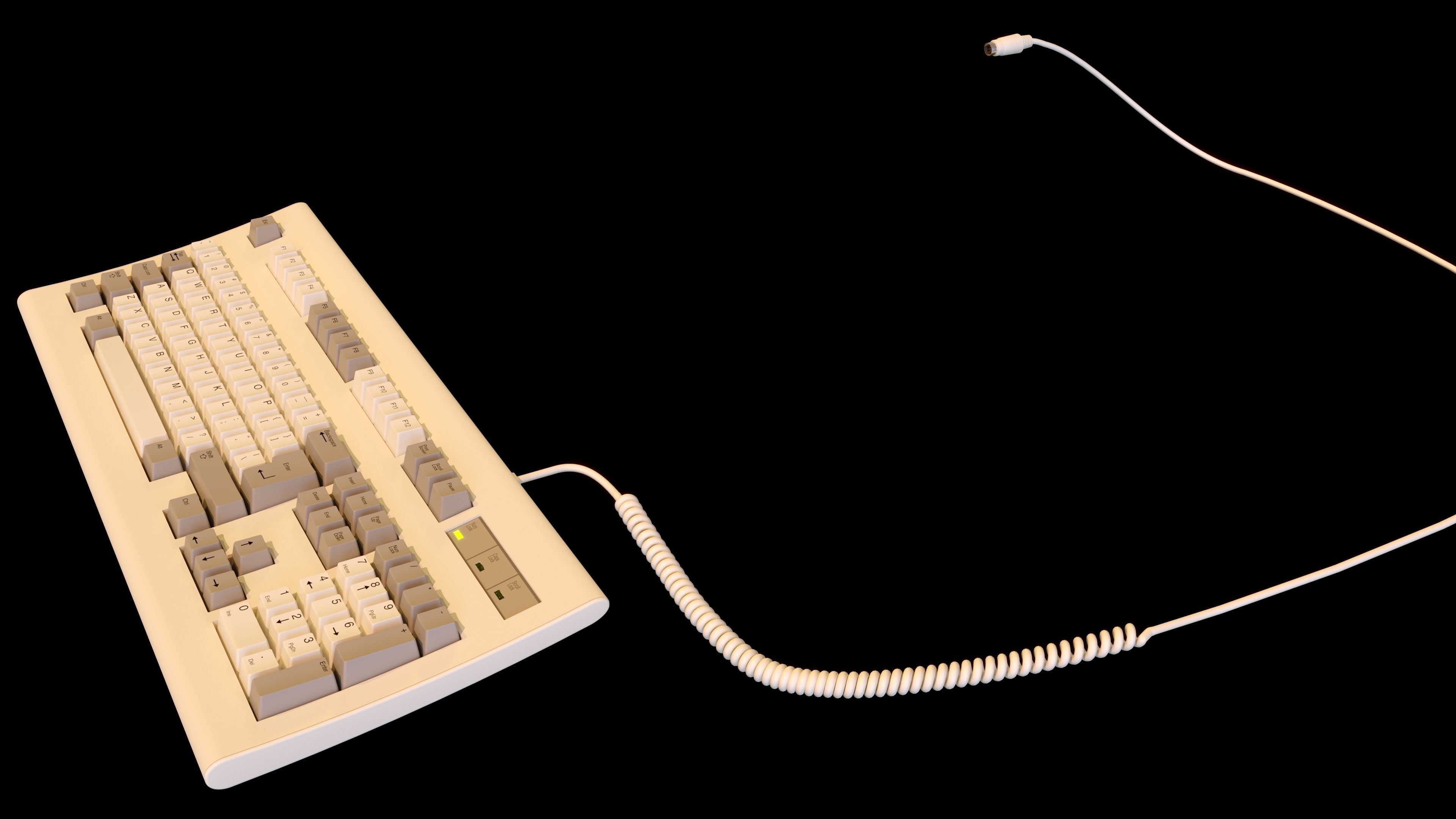 Vintage PC Bundle 7 in 1 3D model_16