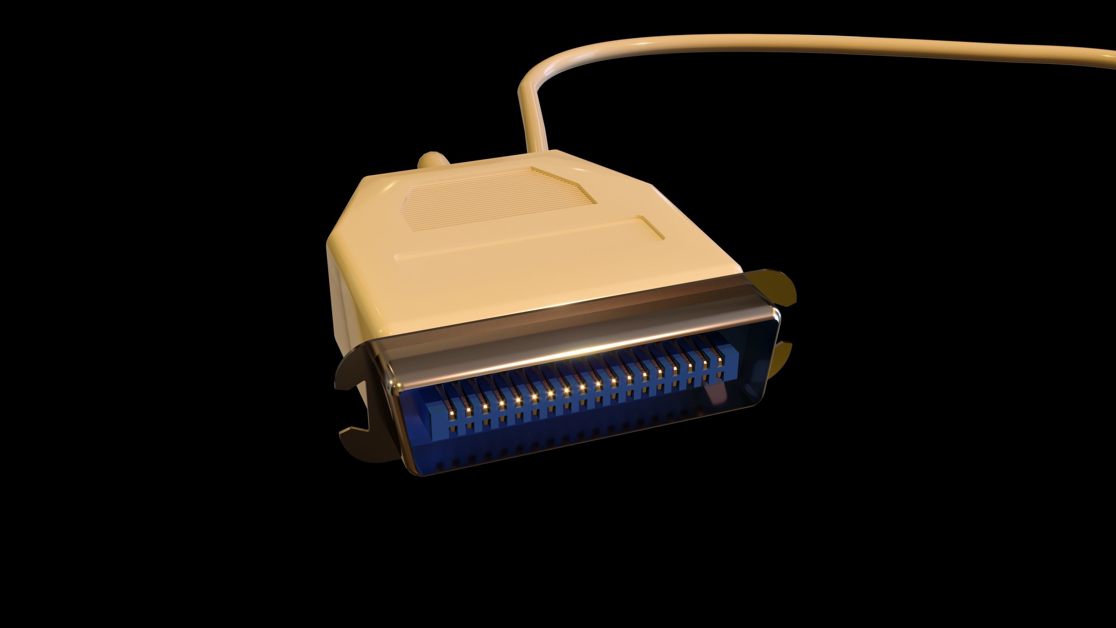 Vintage PC Bundle 7 in 1 3D model_42