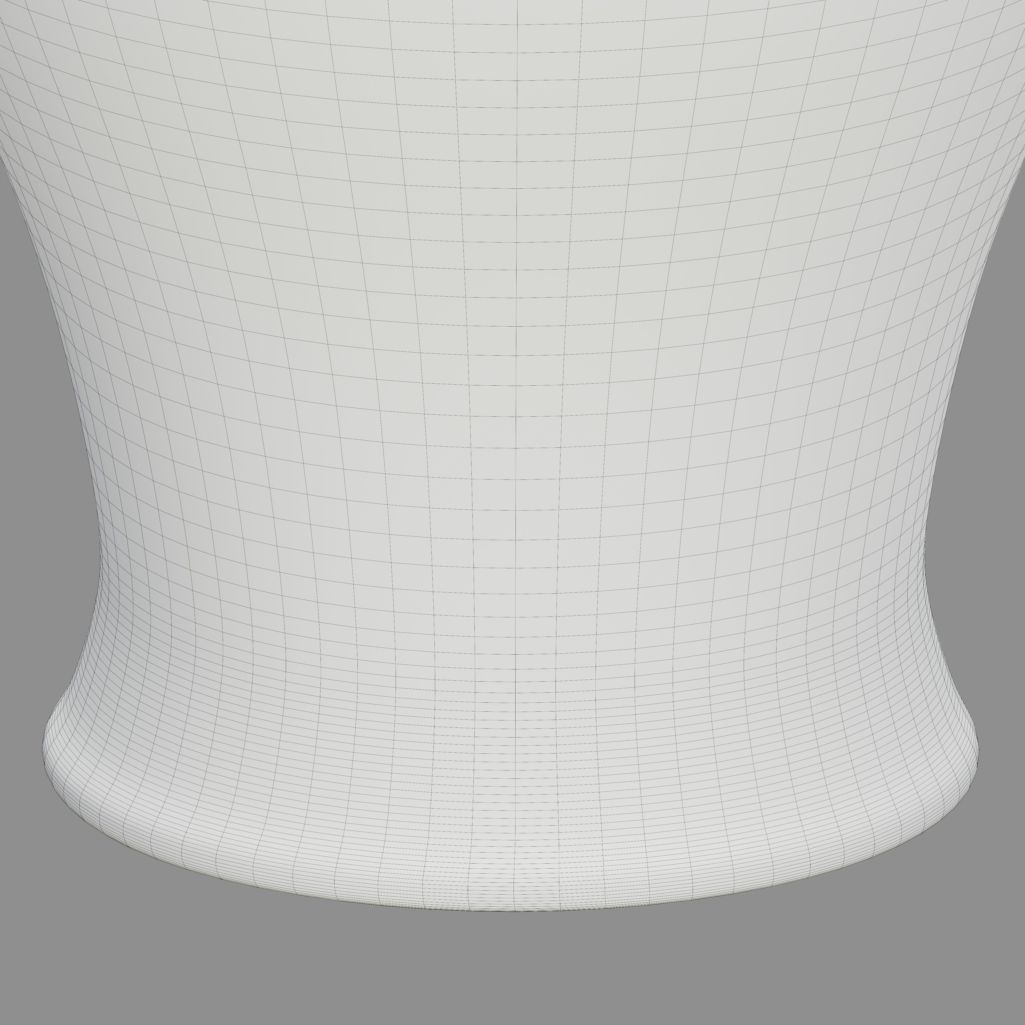  Floral ginger jar Low-poly 3D model_9