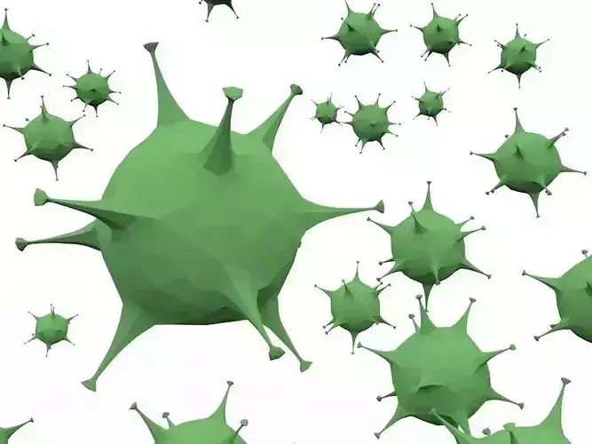 VIRUS 3D MODEL LOW POLY COVID-19 Free low-poly 3D model