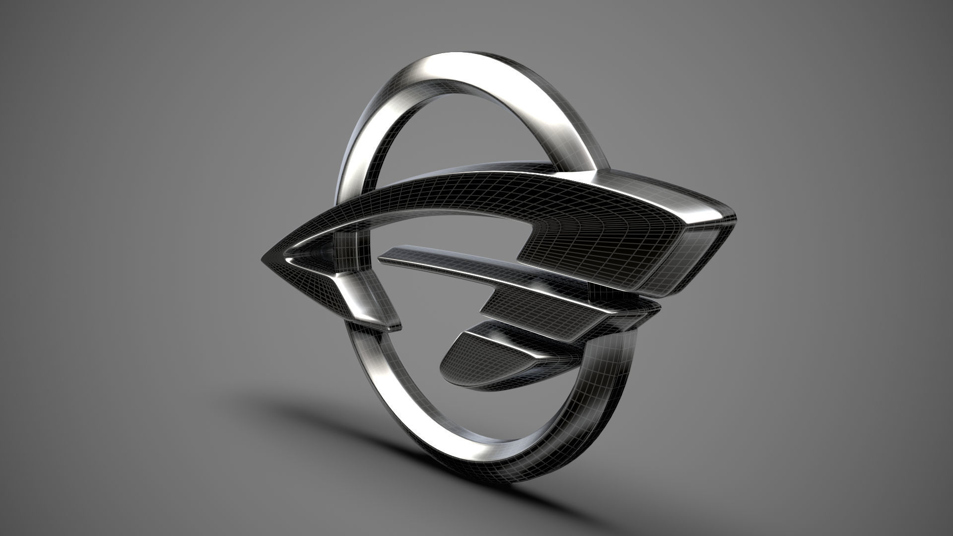 Ravon logo 3D model_14