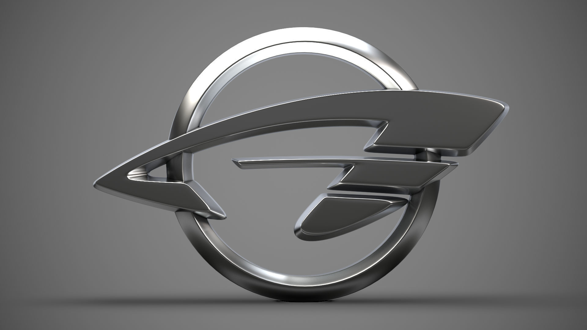 Ravon logo 3D model_1