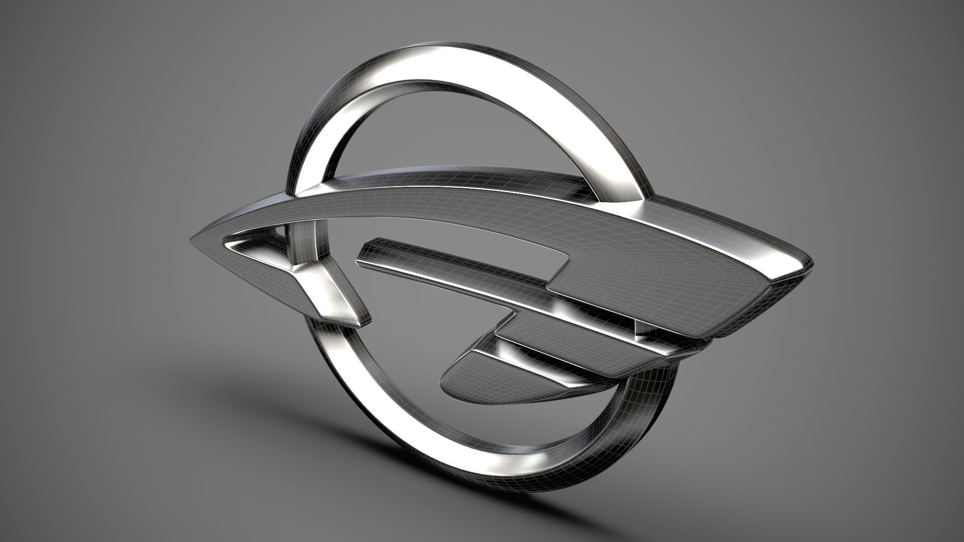 Ravon logo 3D model_25