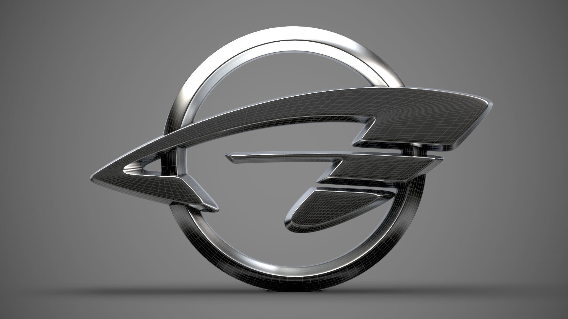 Ravon logo 3D model_15