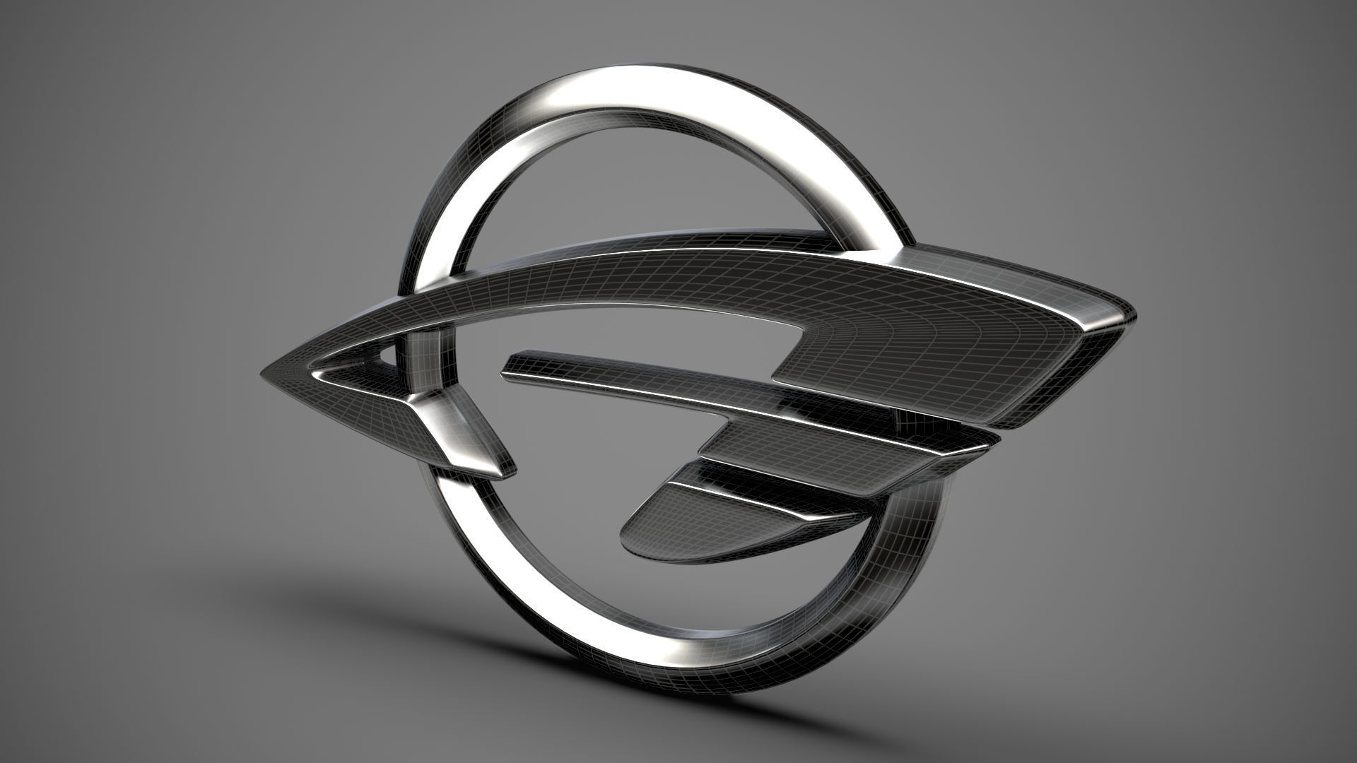 Ravon logo 3D model_26