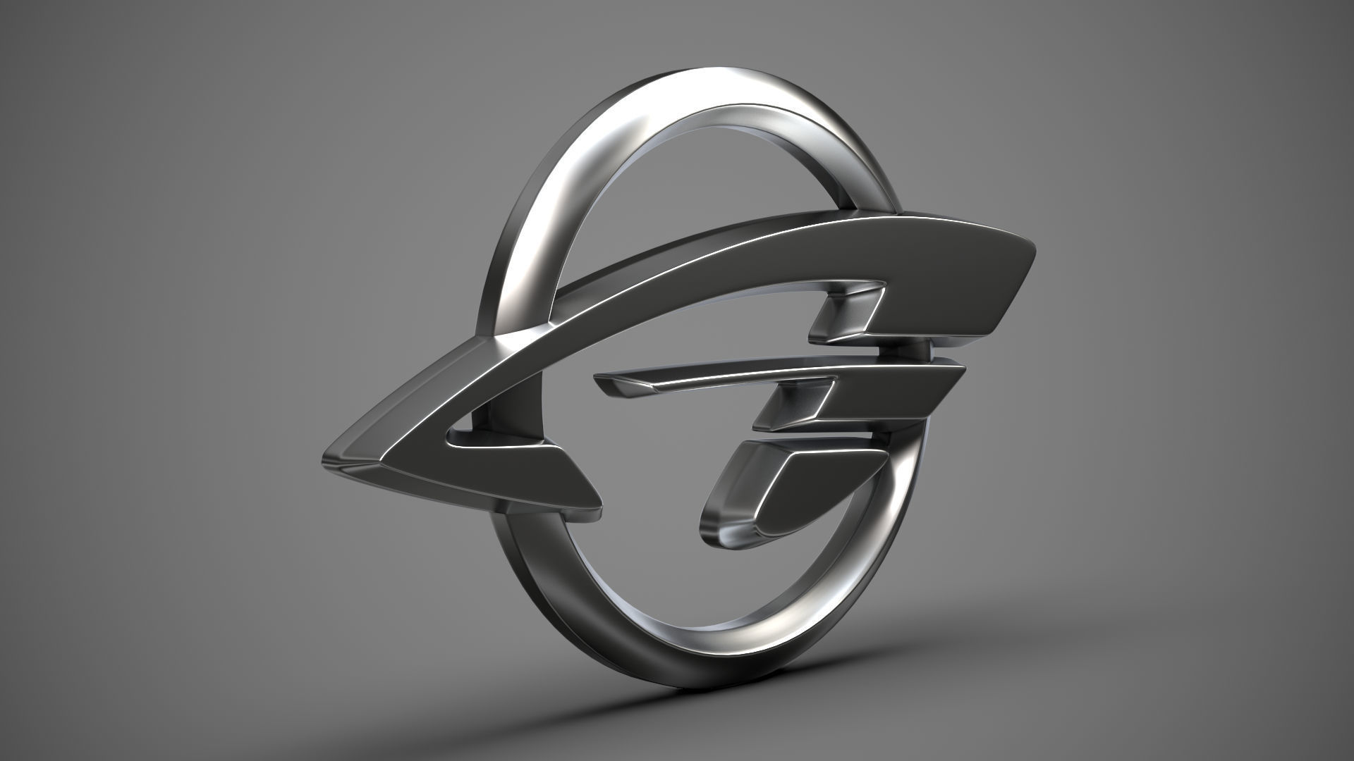 Ravon logo 3D model_2