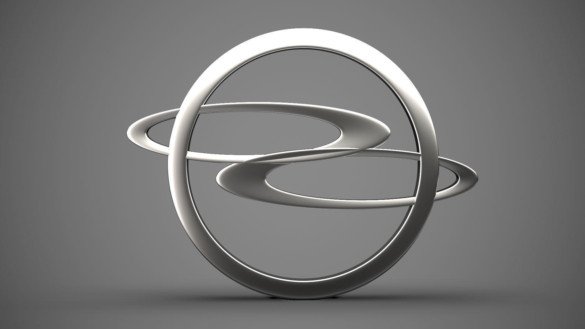 Ssang Yong logo 3D model_7