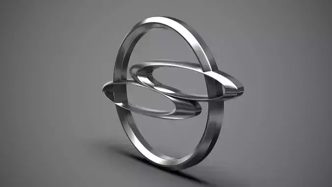 Ssang Yong logo 3D model