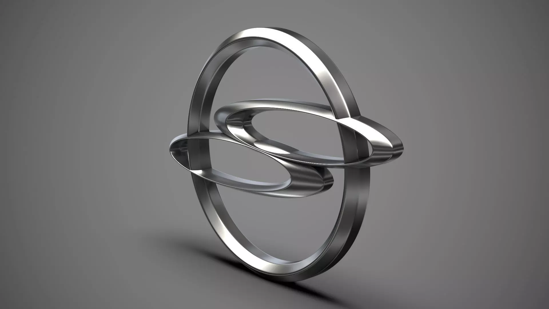 Ssang Yong logo 3D model_0