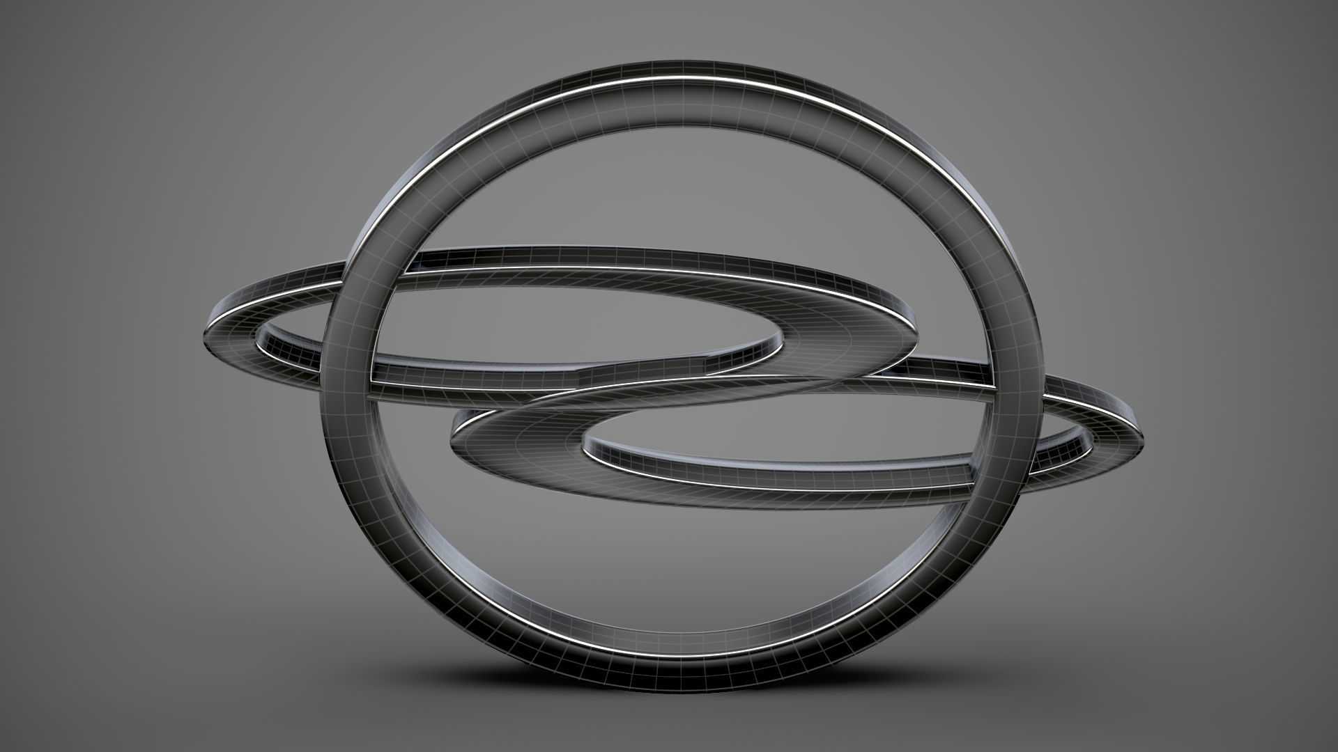 Ssang Yong logo 3D model_18