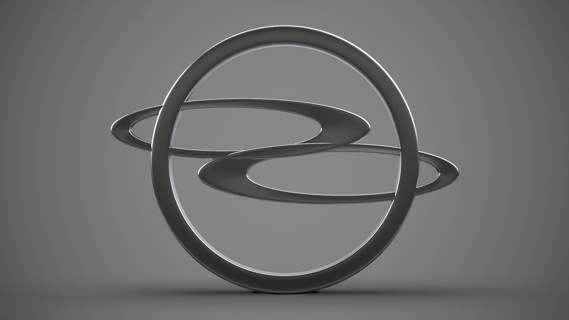 Ssang Yong logo 3D model_5