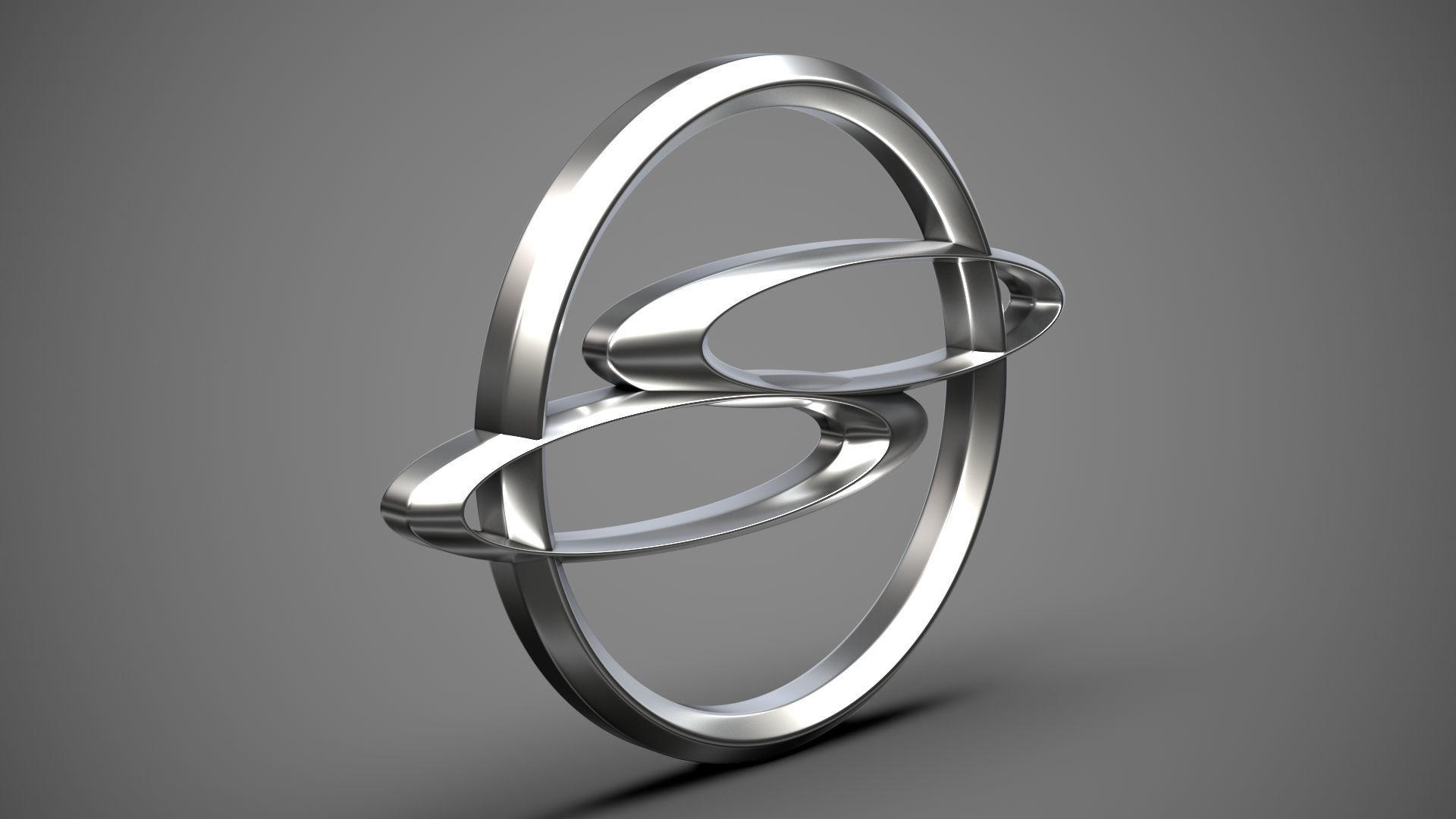 Ssang Yong logo 3D model_10