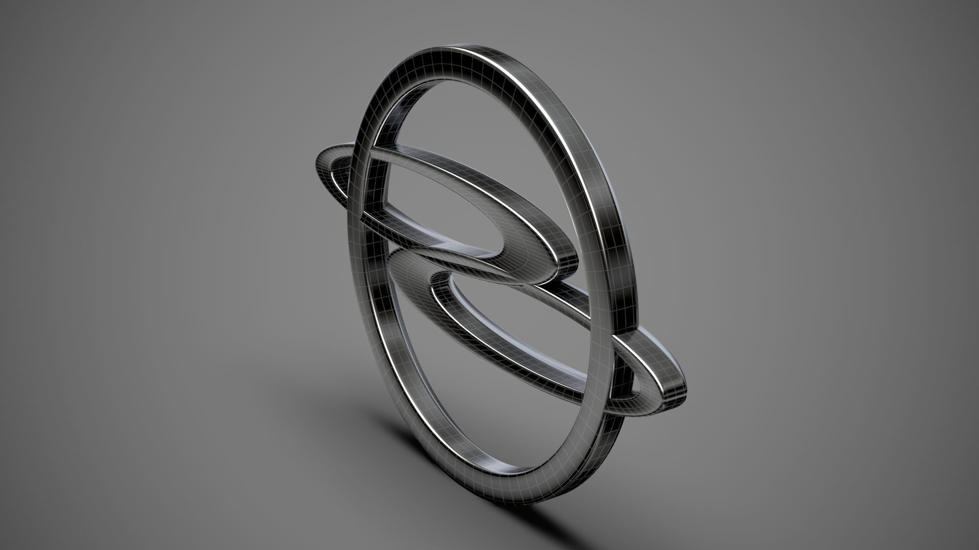 Ssang Yong logo 3D model_17