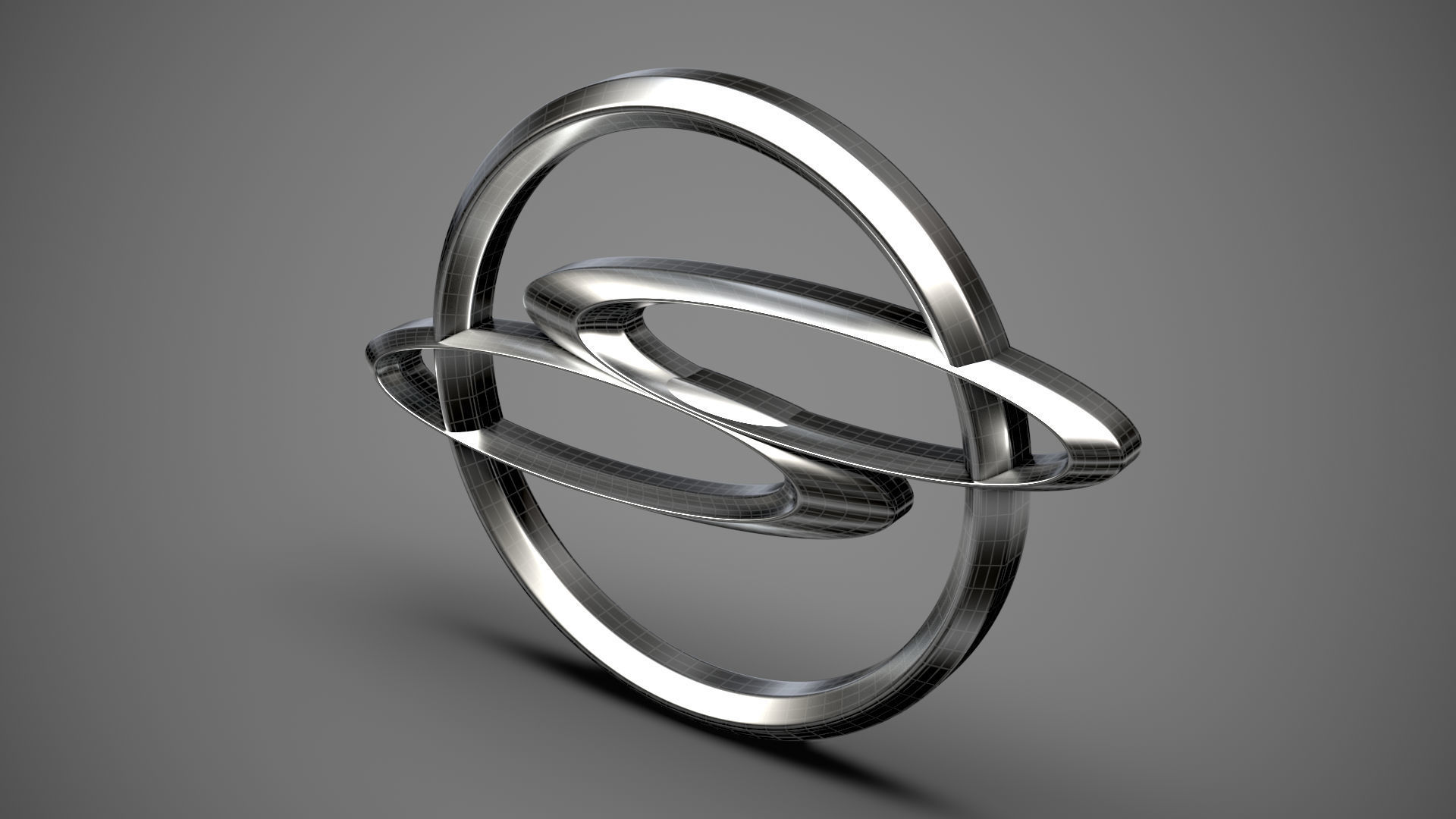 Ssang Yong logo 3D model_25