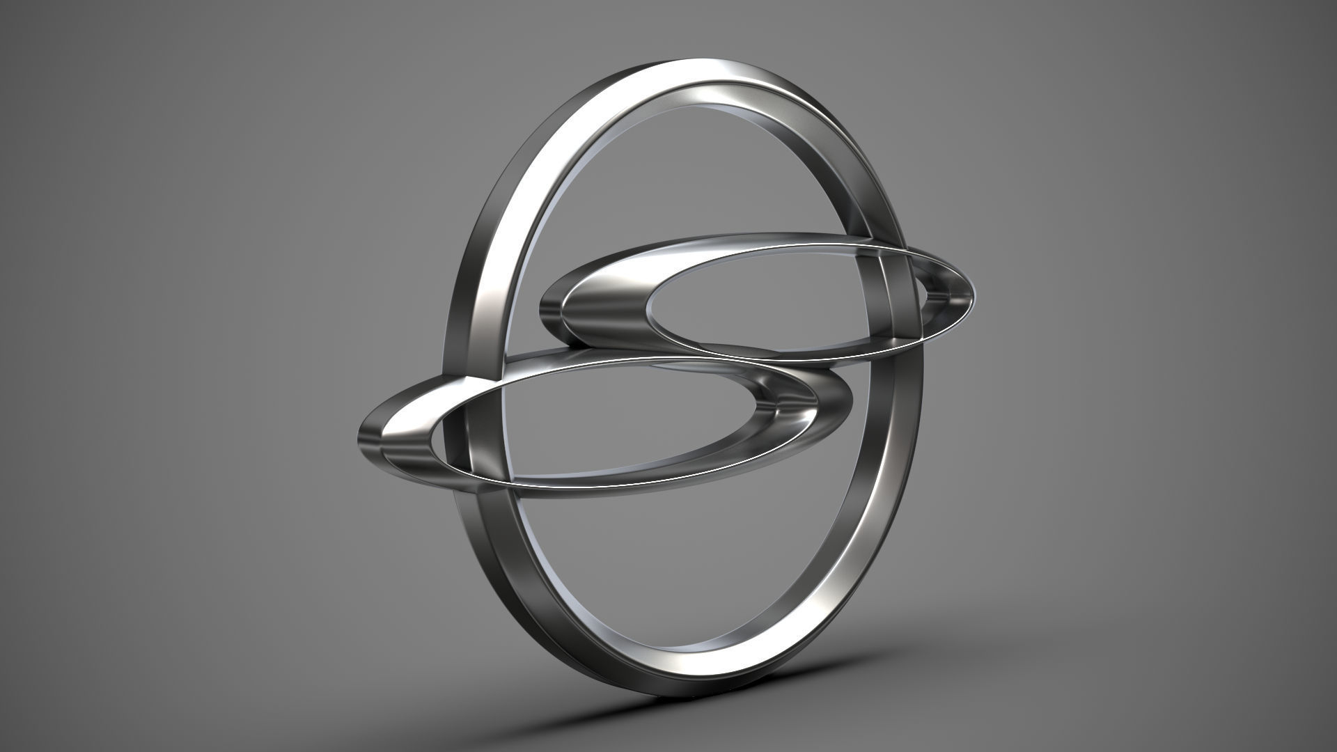 Ssang Yong logo 3D model_2