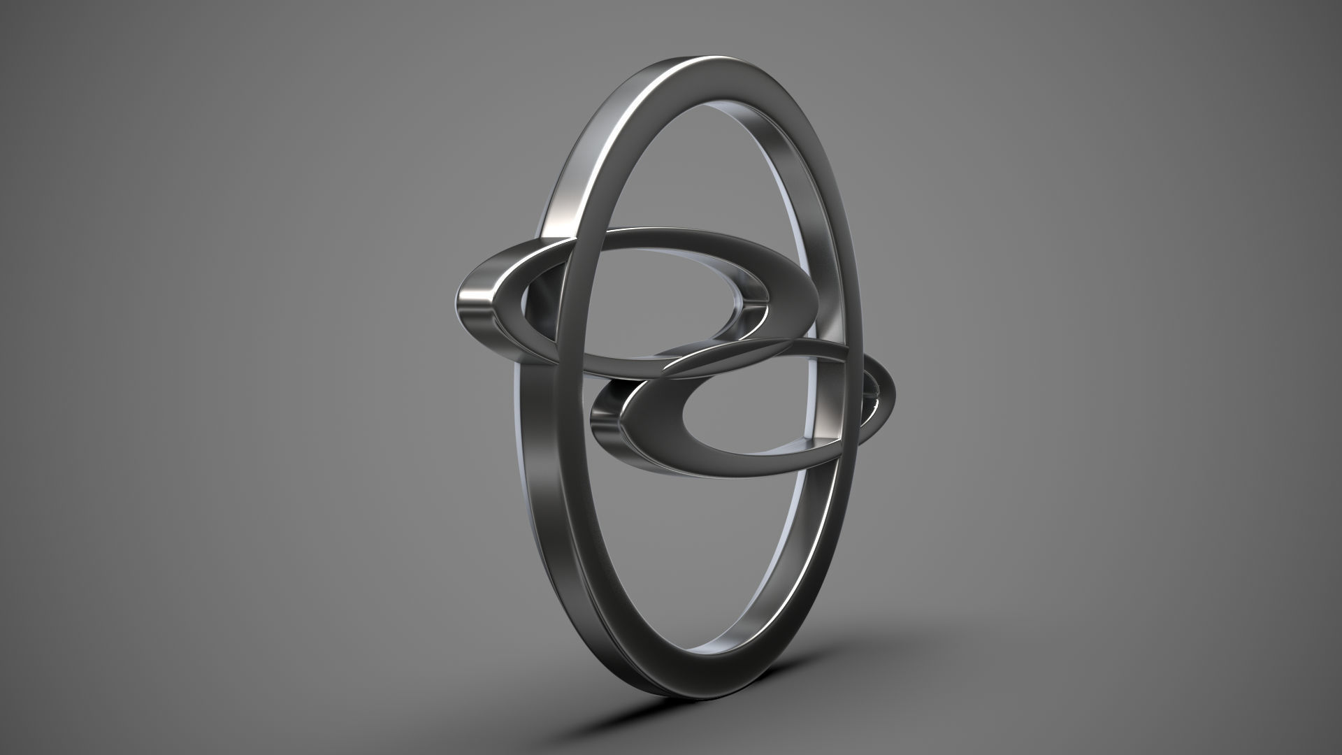 Ssang Yong logo 3D model_8