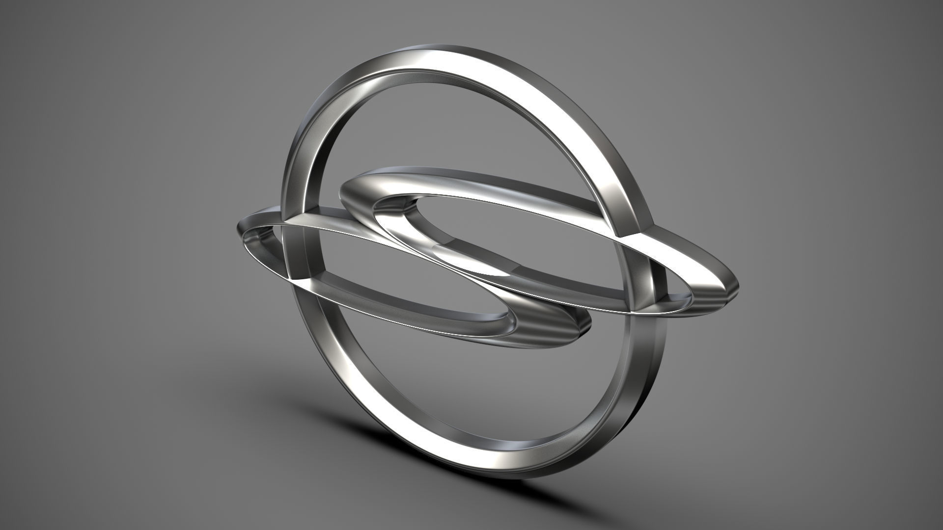 Ssang Yong logo 3D model_11