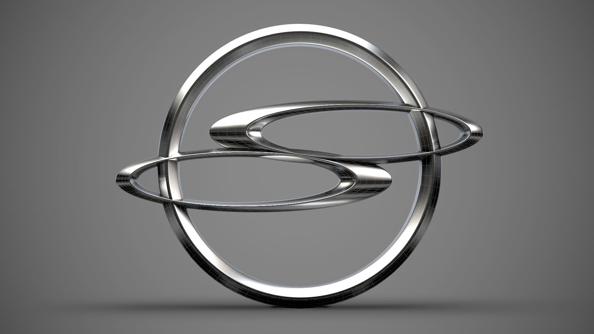 Ssang Yong logo 3D model_15