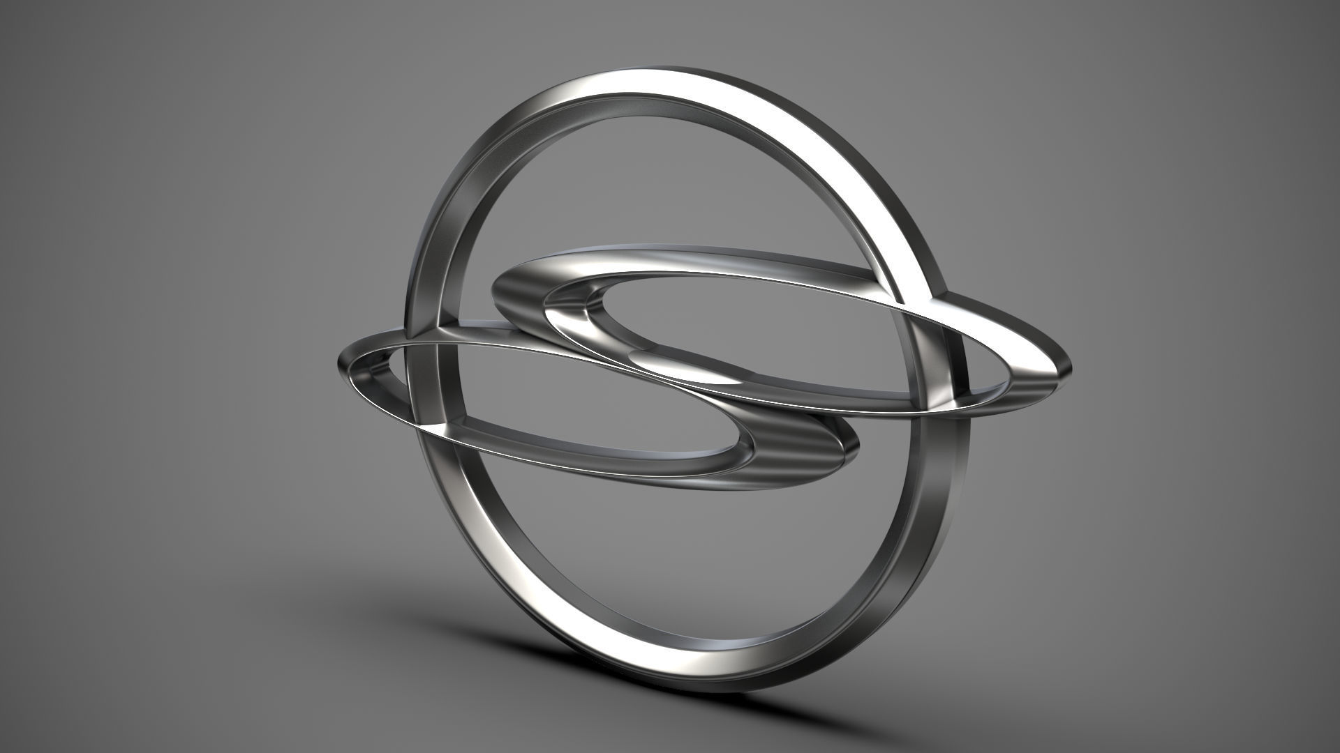 Ssang Yong logo 3D model_12