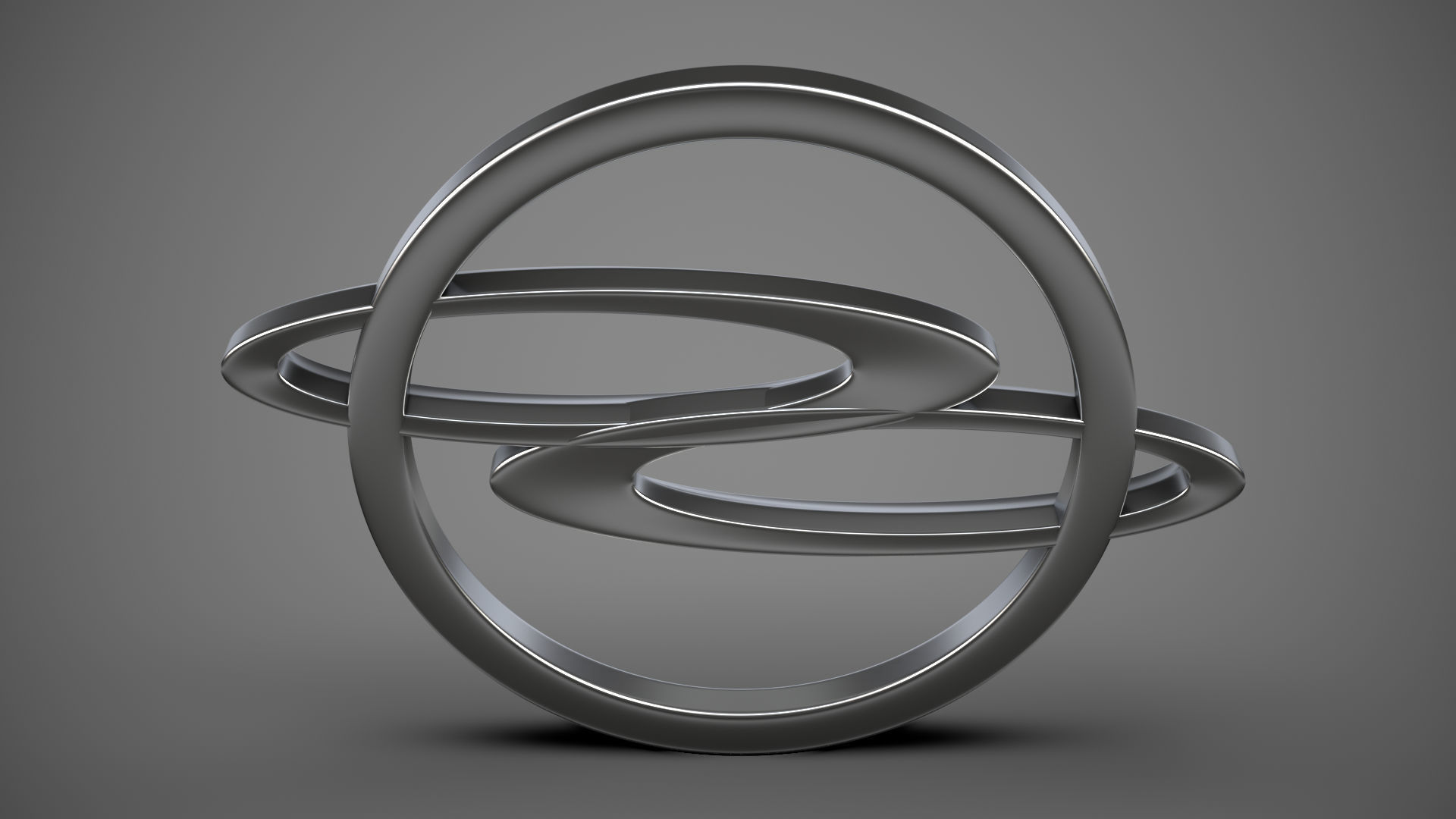 Ssang Yong logo 3D model_4