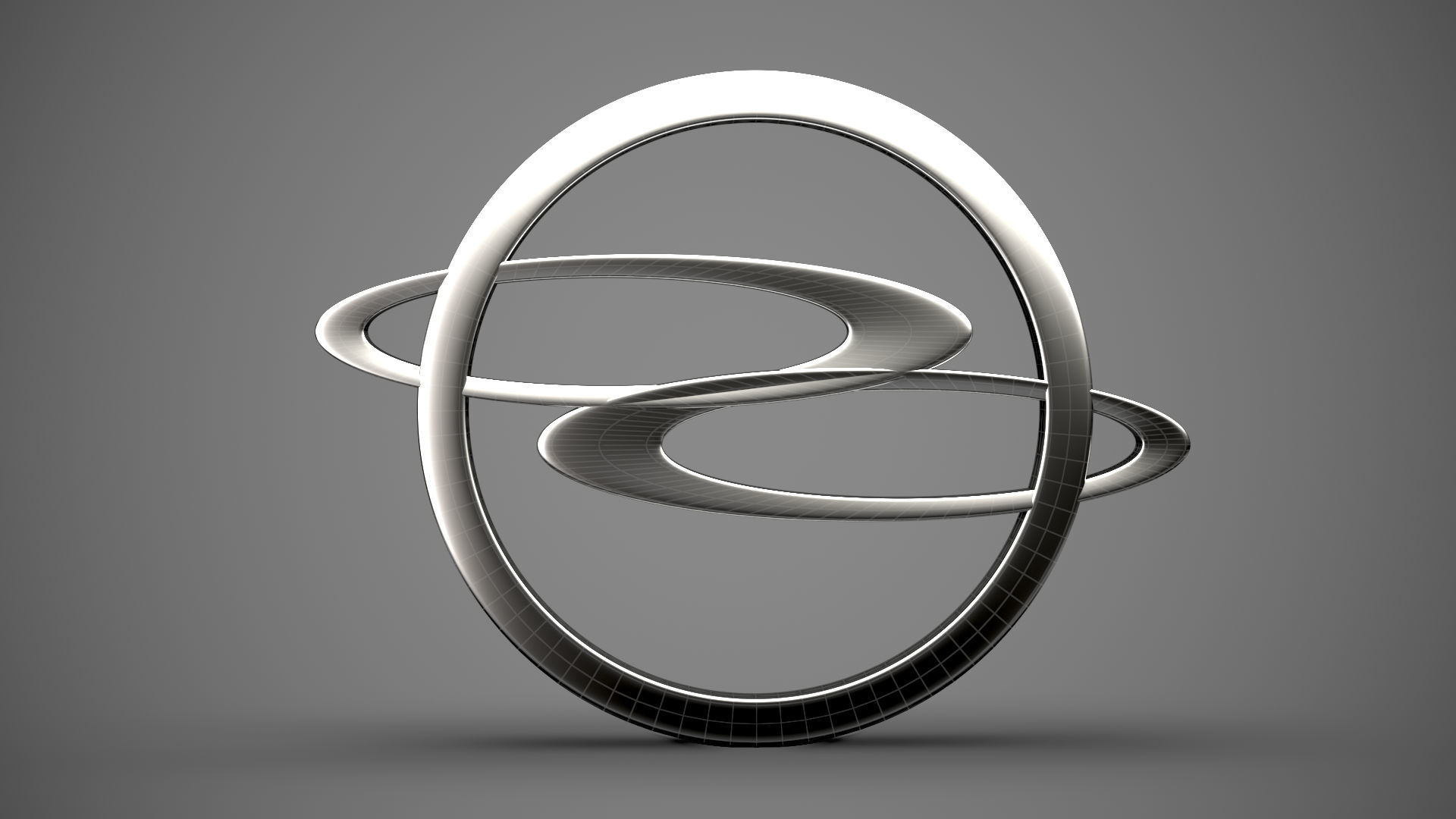 Ssang Yong logo 3D model_21