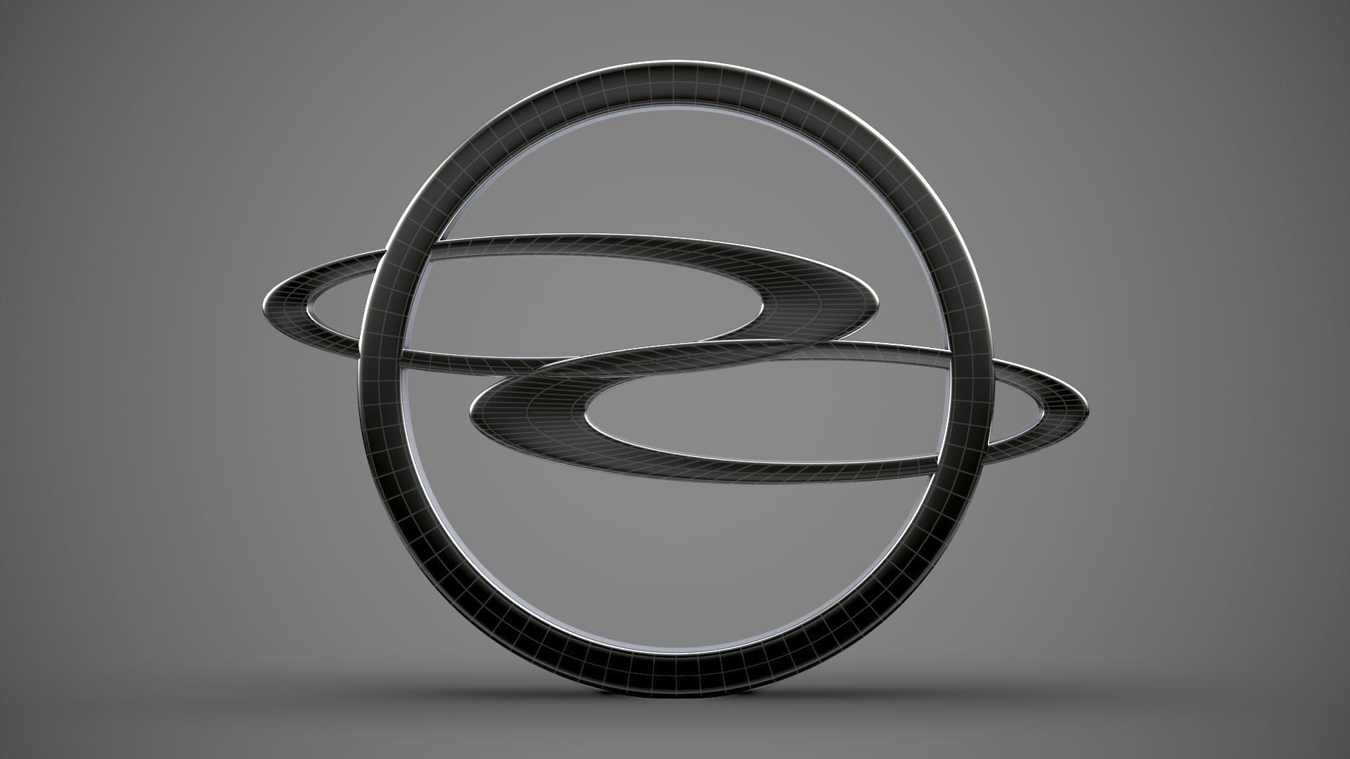 Ssang Yong logo 3D model_19