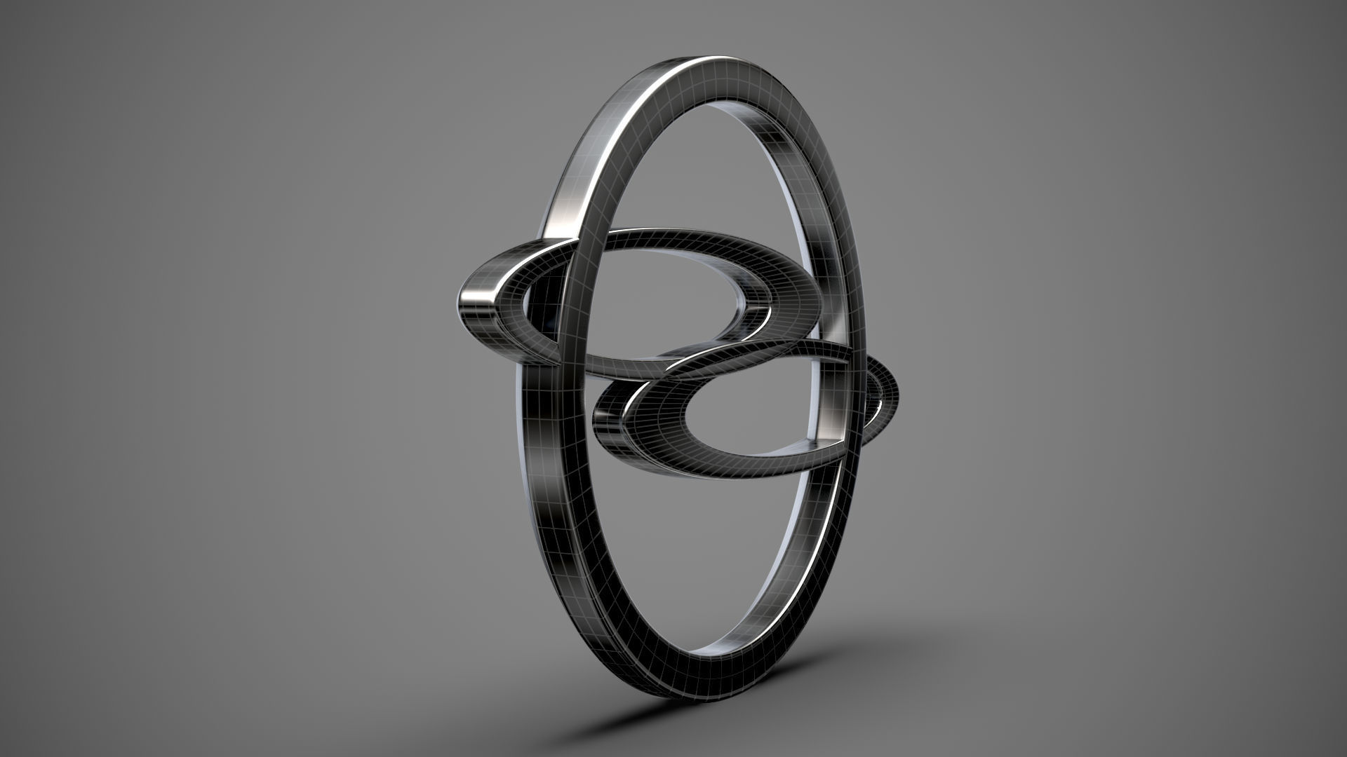 Ssang Yong logo 3D model_22