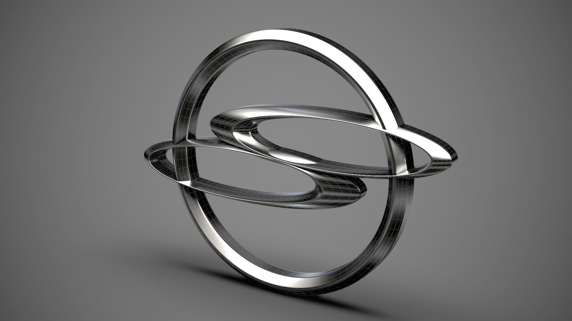 Ssang Yong logo 3D model_26