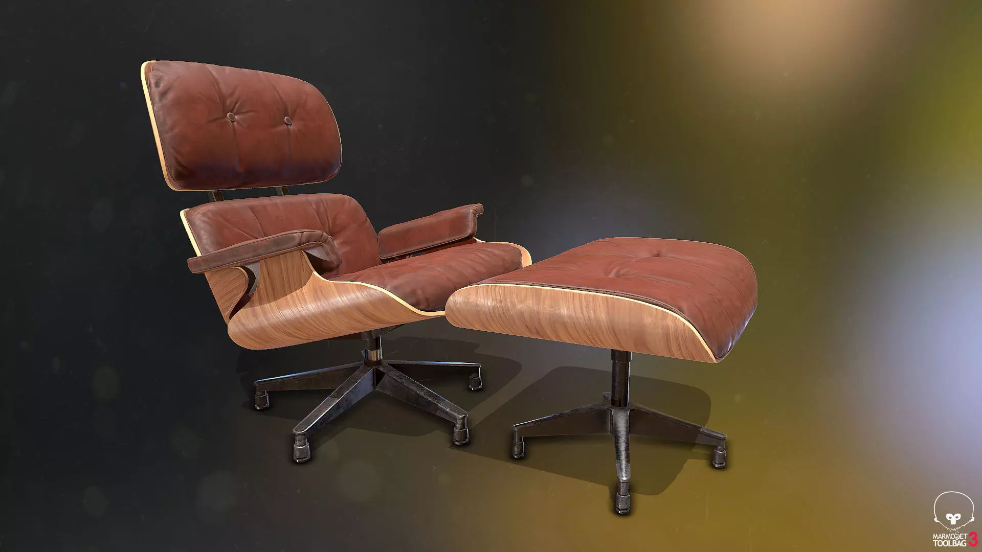 Eames lounge chair Free 3D model_0