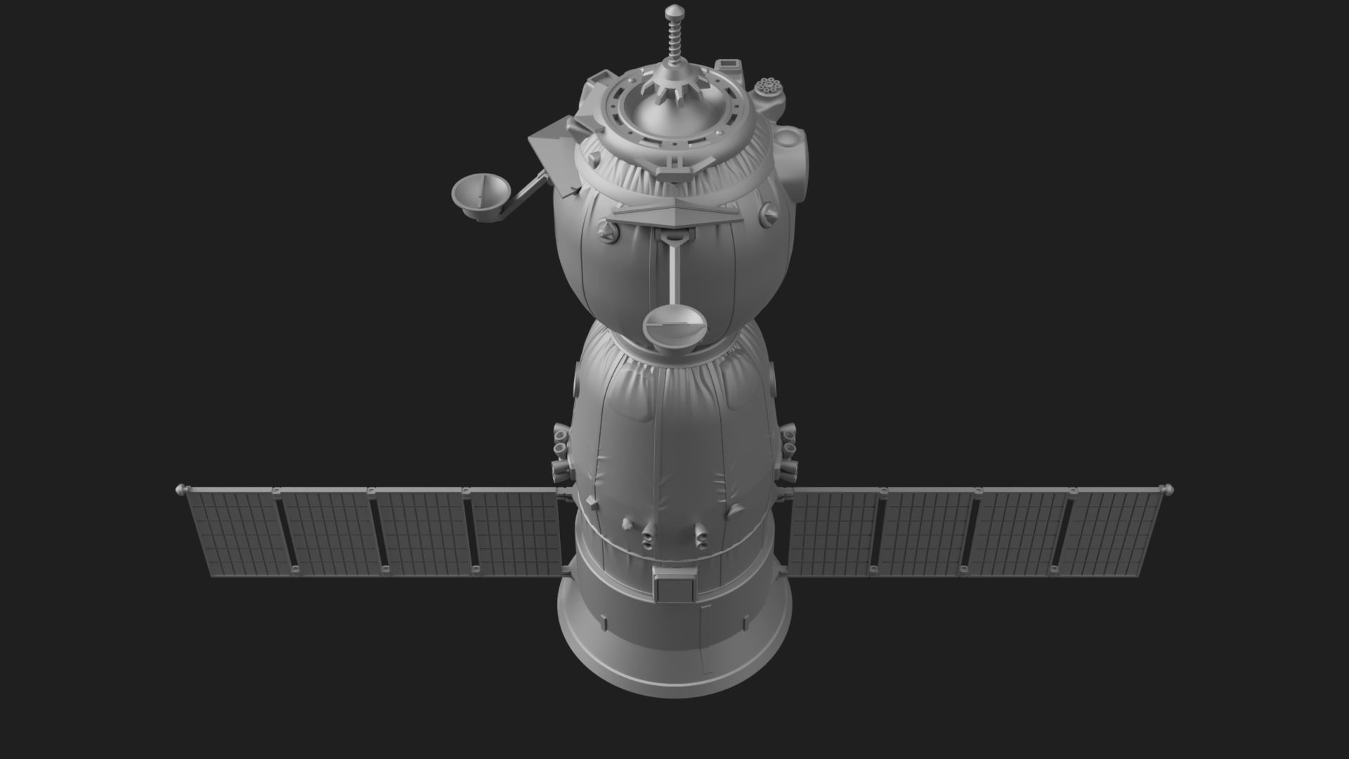 Soyuz MS Spacecraft 3D print model_3