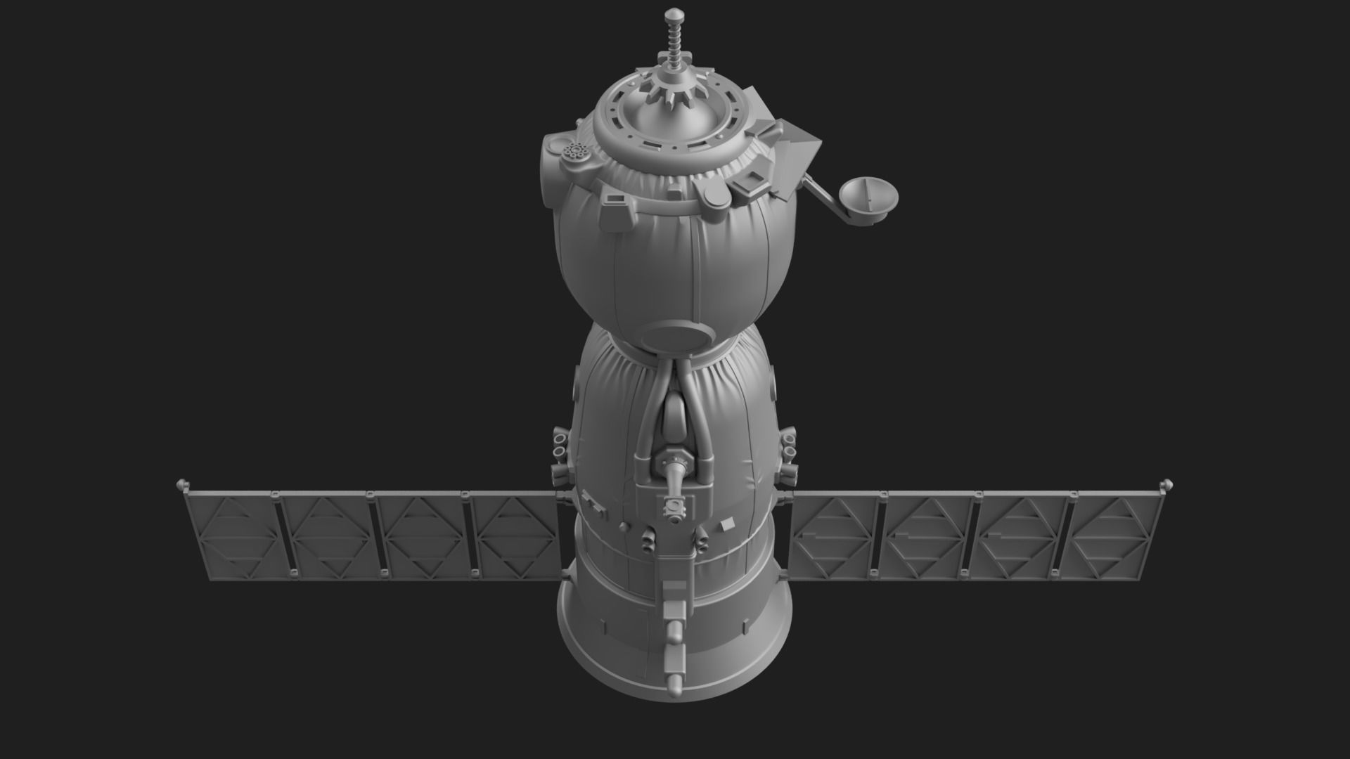 Soyuz MS Spacecraft 3D print model_2