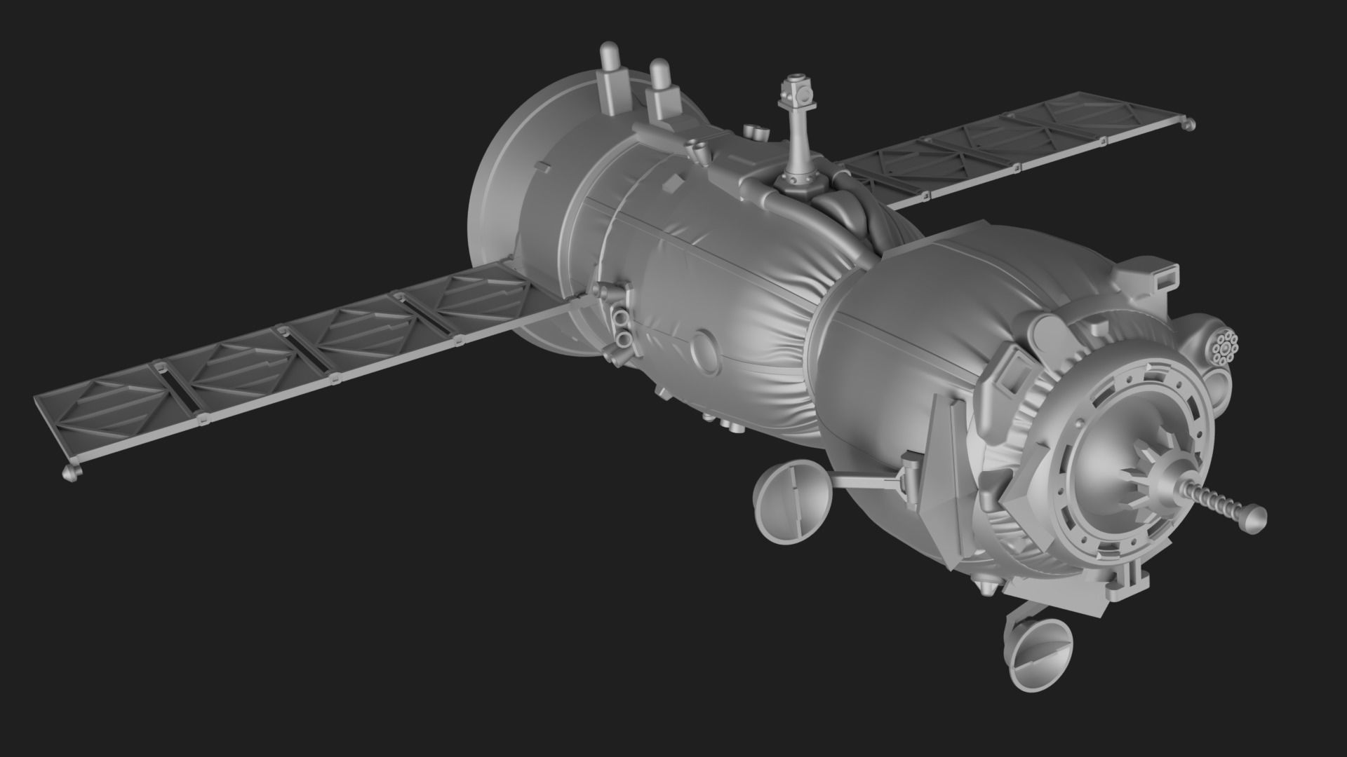 Soyuz MS Spacecraft 3D print model_1