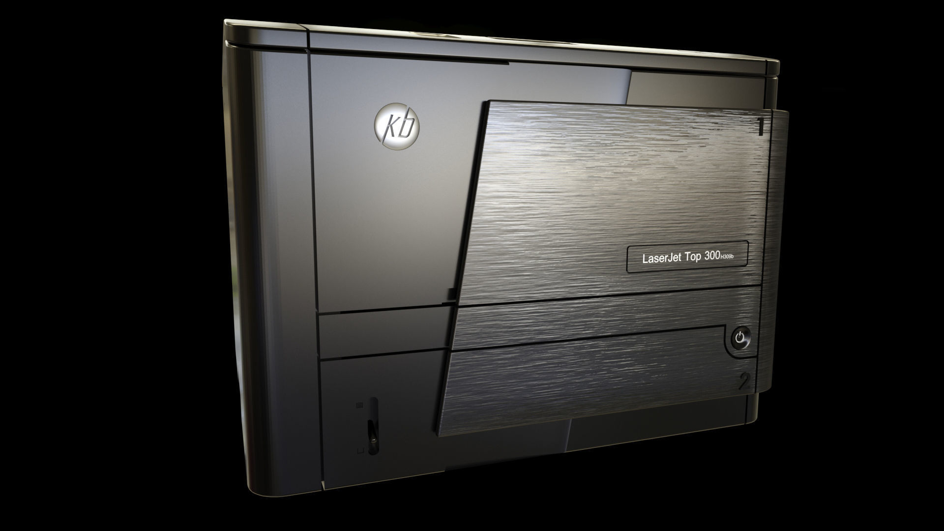 3D Laser Printer 3D model_4