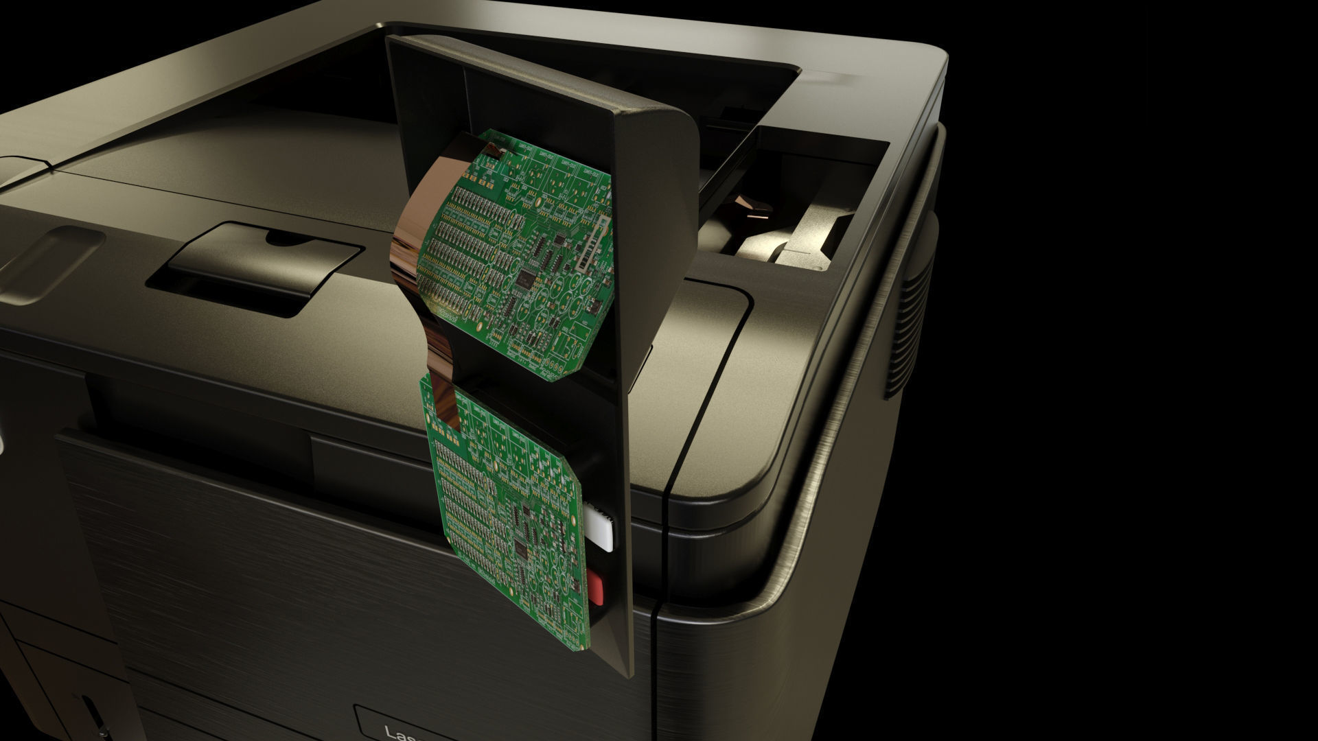 3D Laser Printer 3D model_5