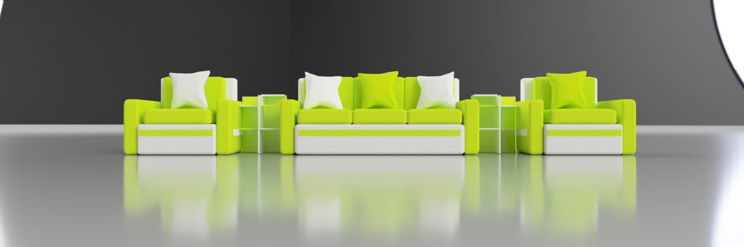 sofa set version 1 3D model_6