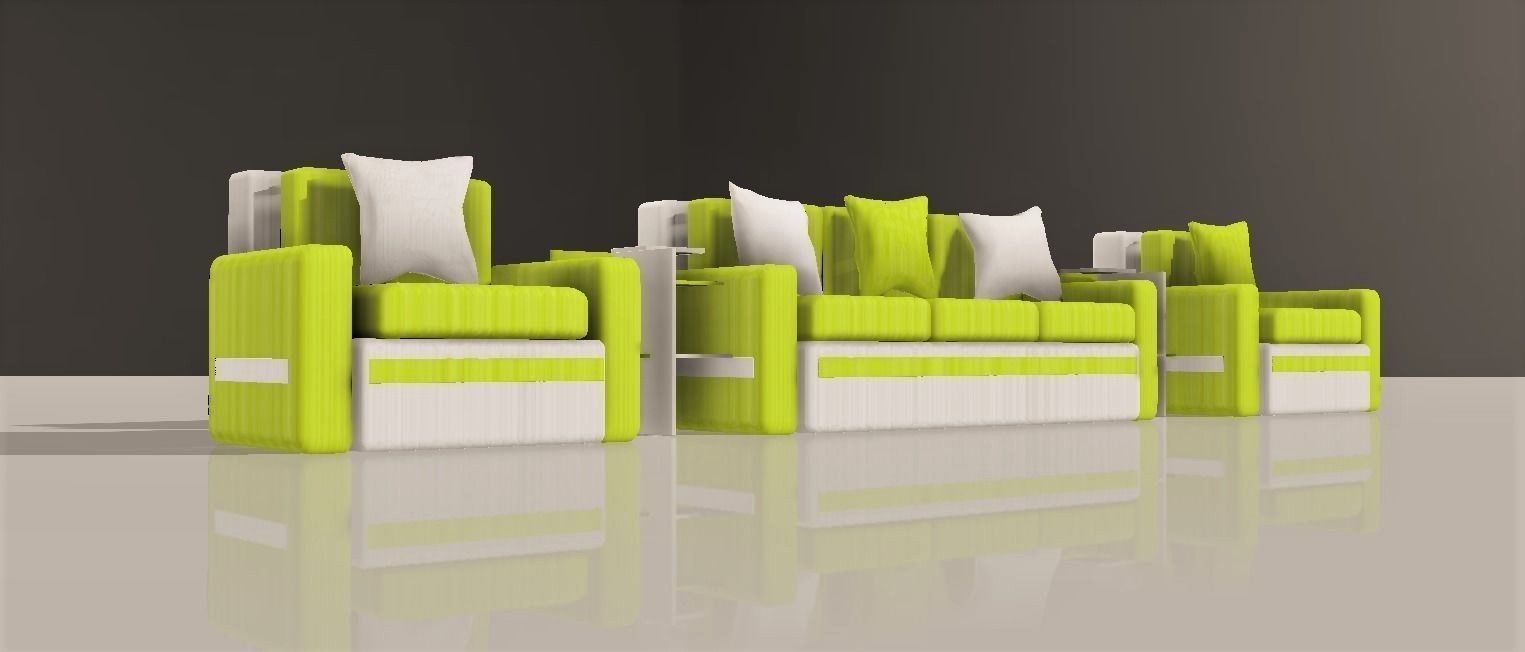 sofa set version 1 3D model_5