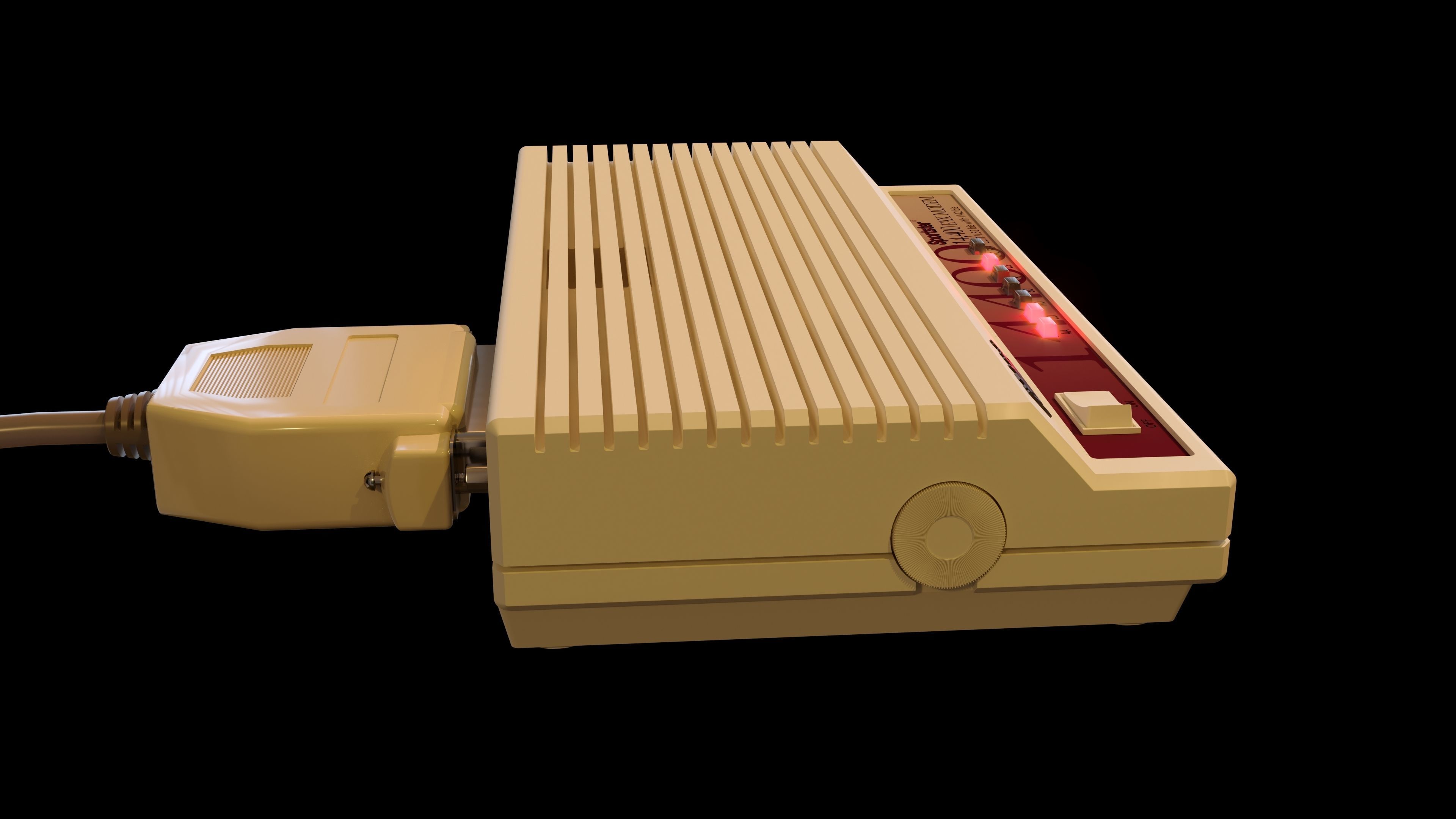 Old PC Modem 3D model_1