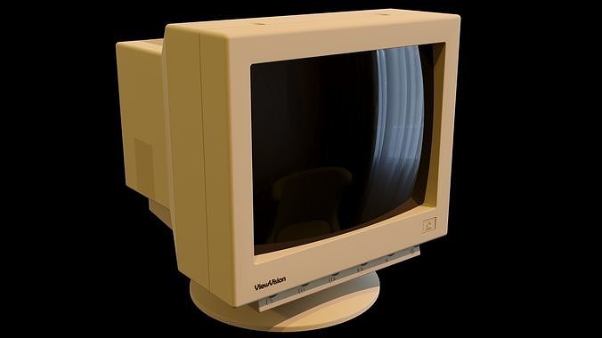 Old PC Monitor 3D model