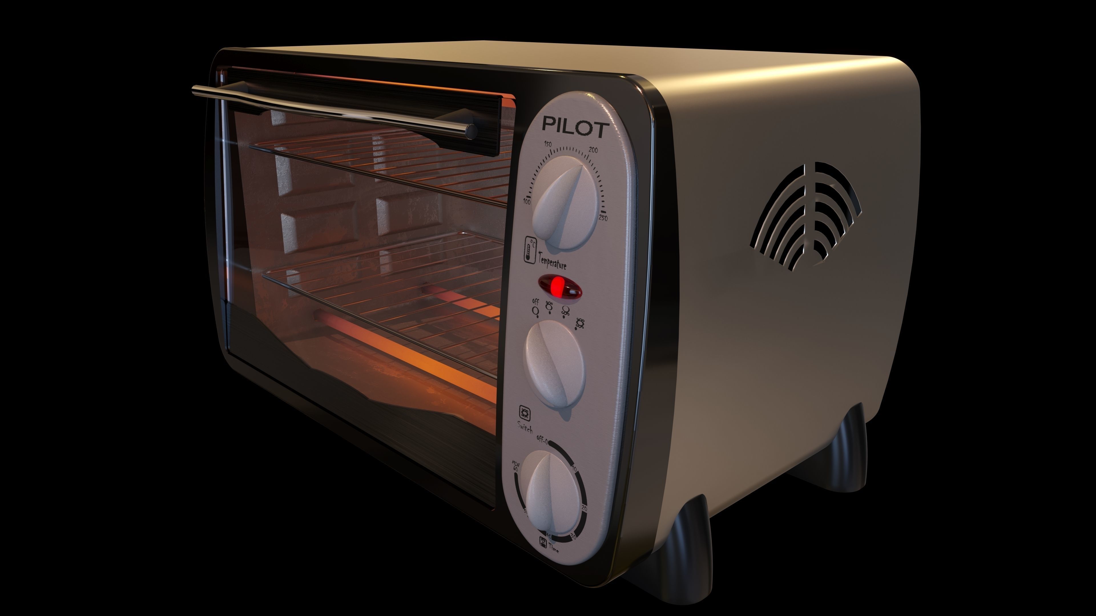 Toaster Oven 3D model_1