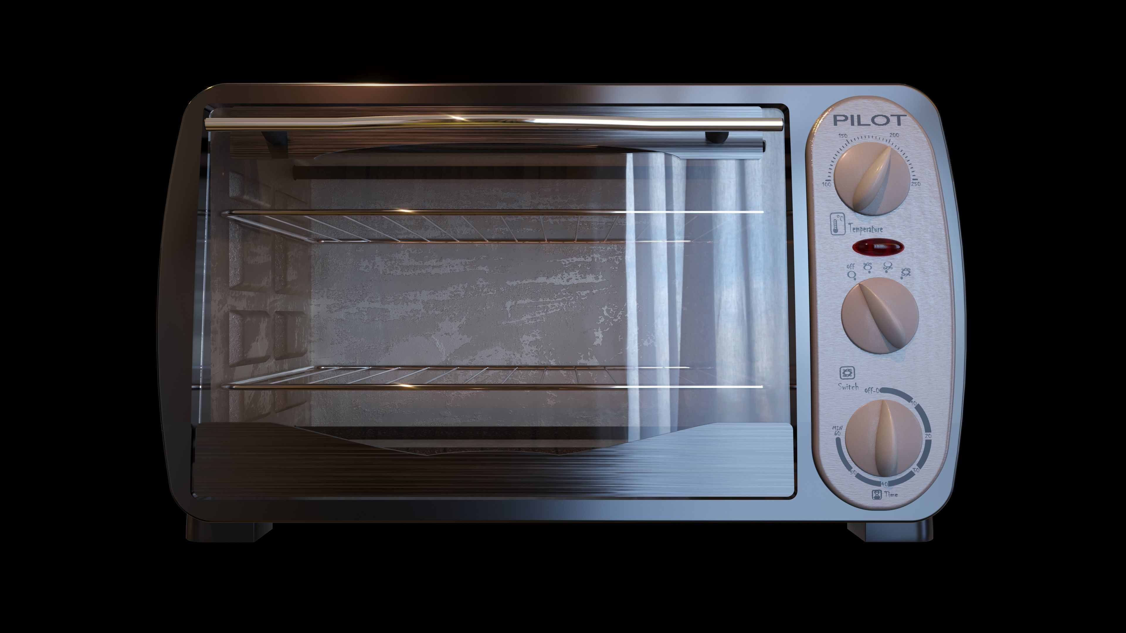 Toaster Oven 3D model_2