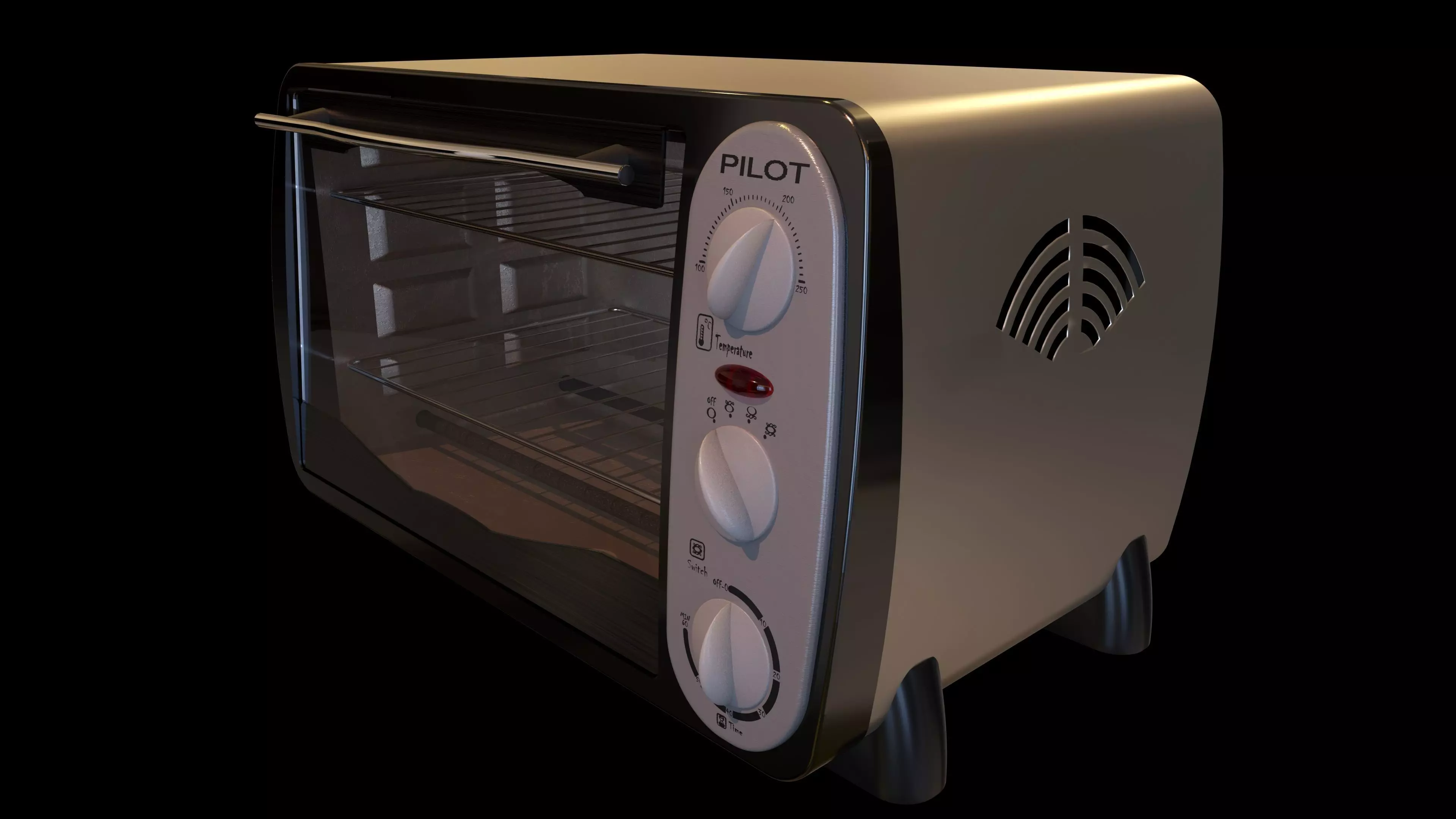 Toaster Oven 3D model_0