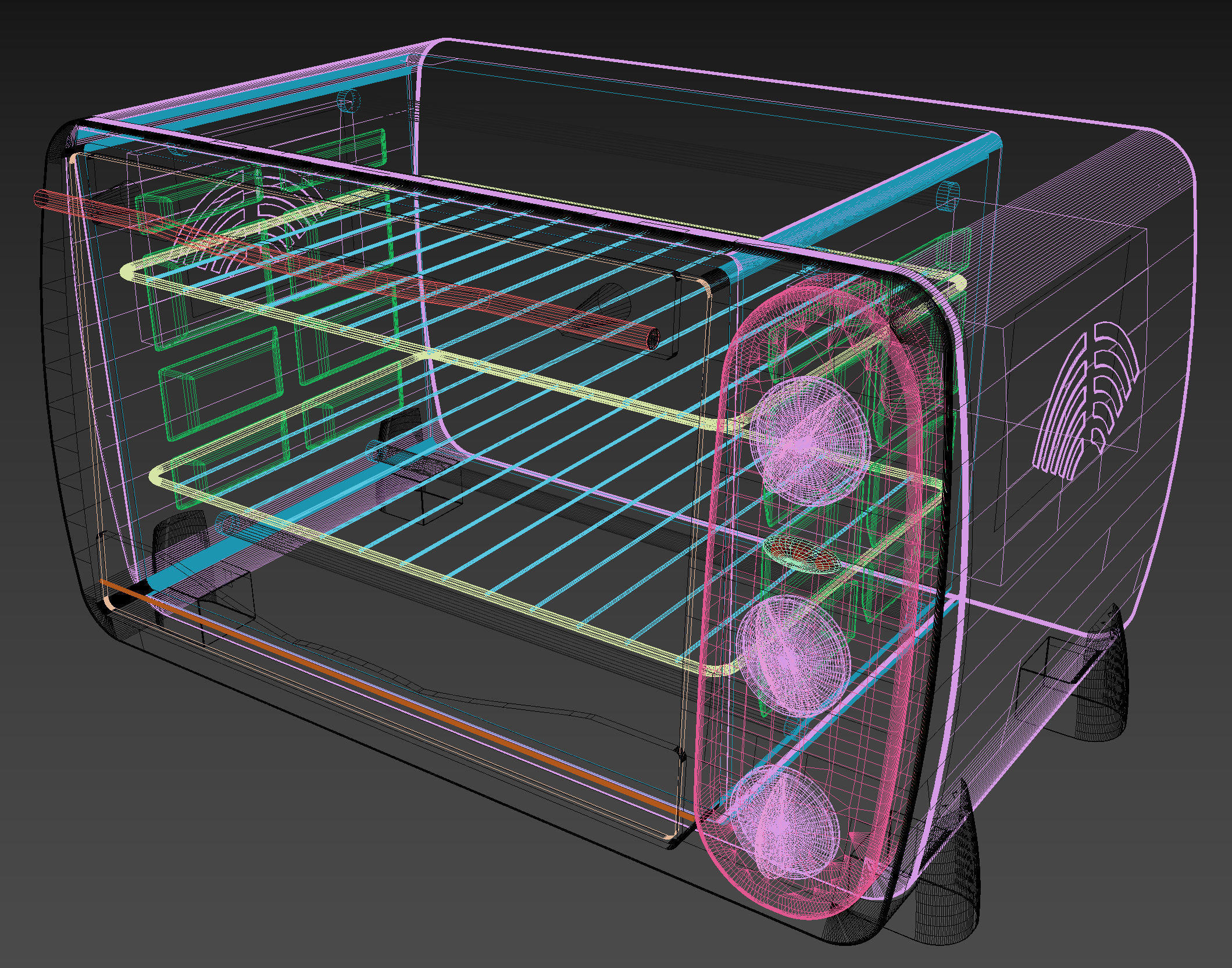 Toaster Oven 3D model_6