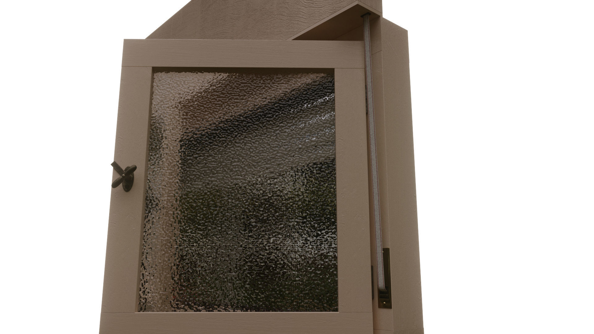 Retro Style Window 3D model_1