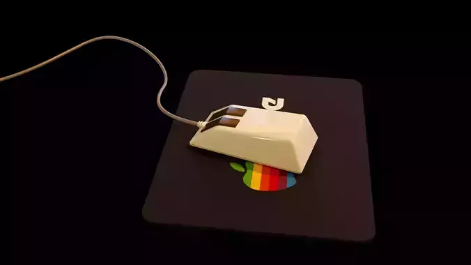 Old PC Mouse 3D model