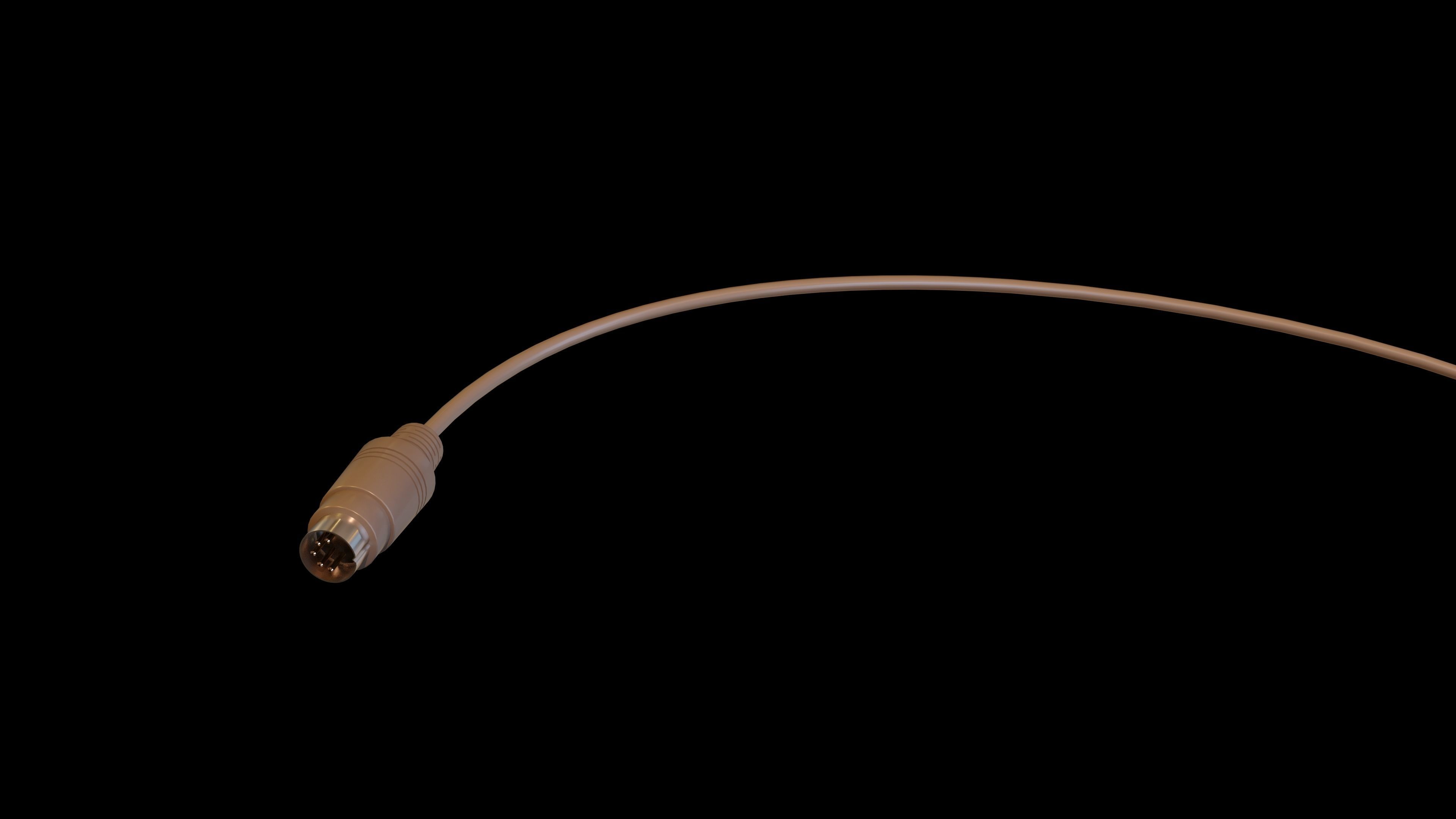 Old PC Mouse 3D model_5