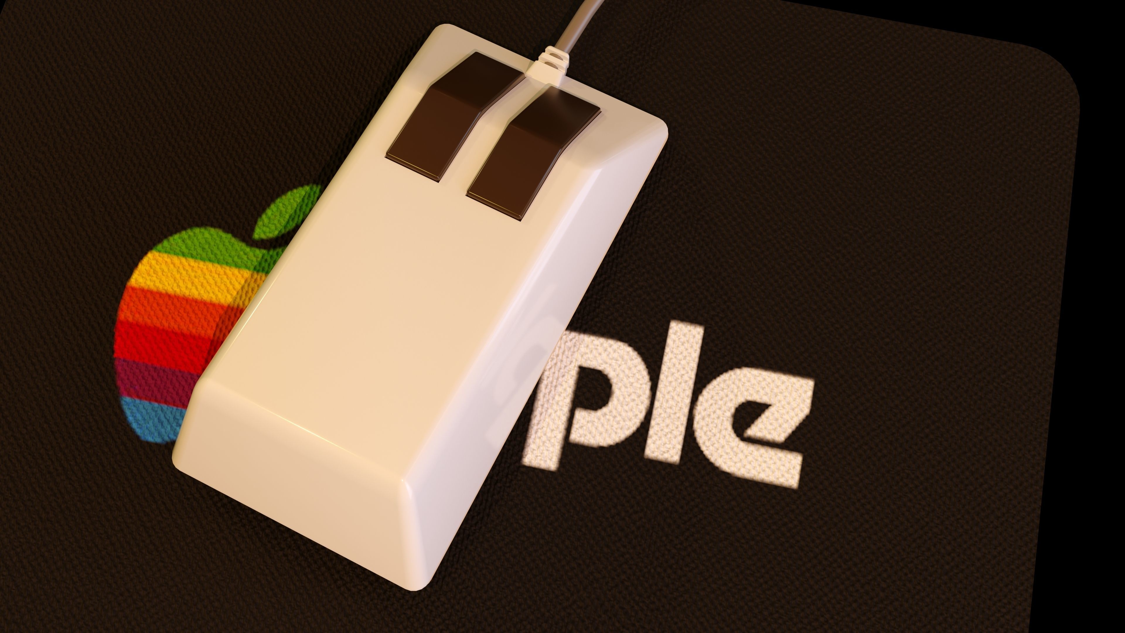 Old PC Mouse 3D model_1