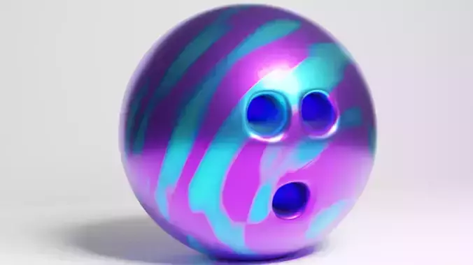 Bowling ball Evolution 3D model