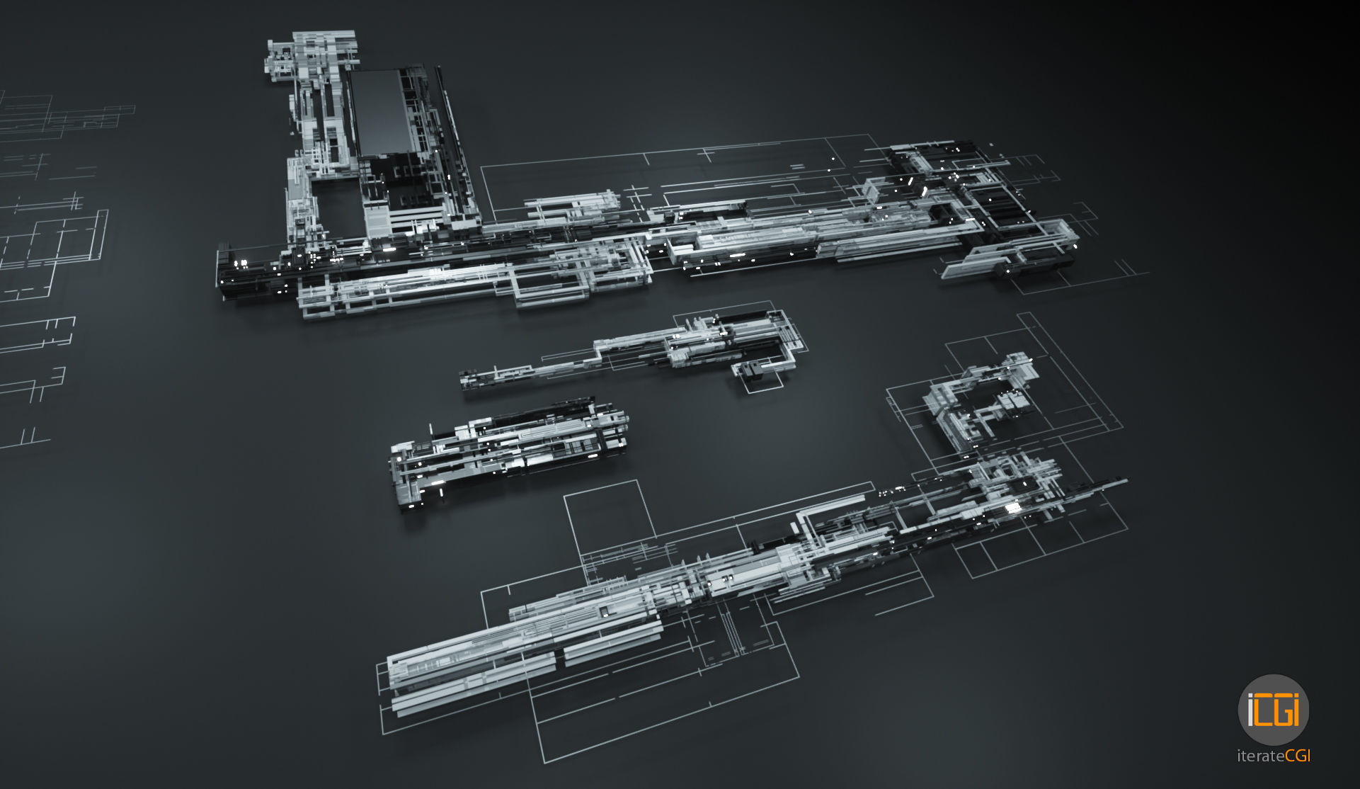 Tech Greebles set 3 Low-poly 3D model_20