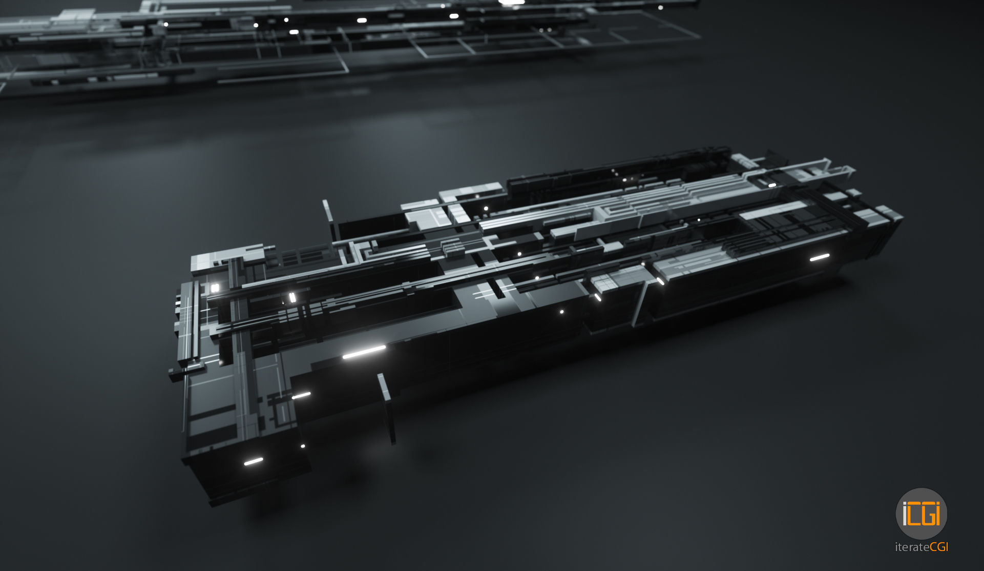 Tech Greebles set 3 Low-poly 3D model_28